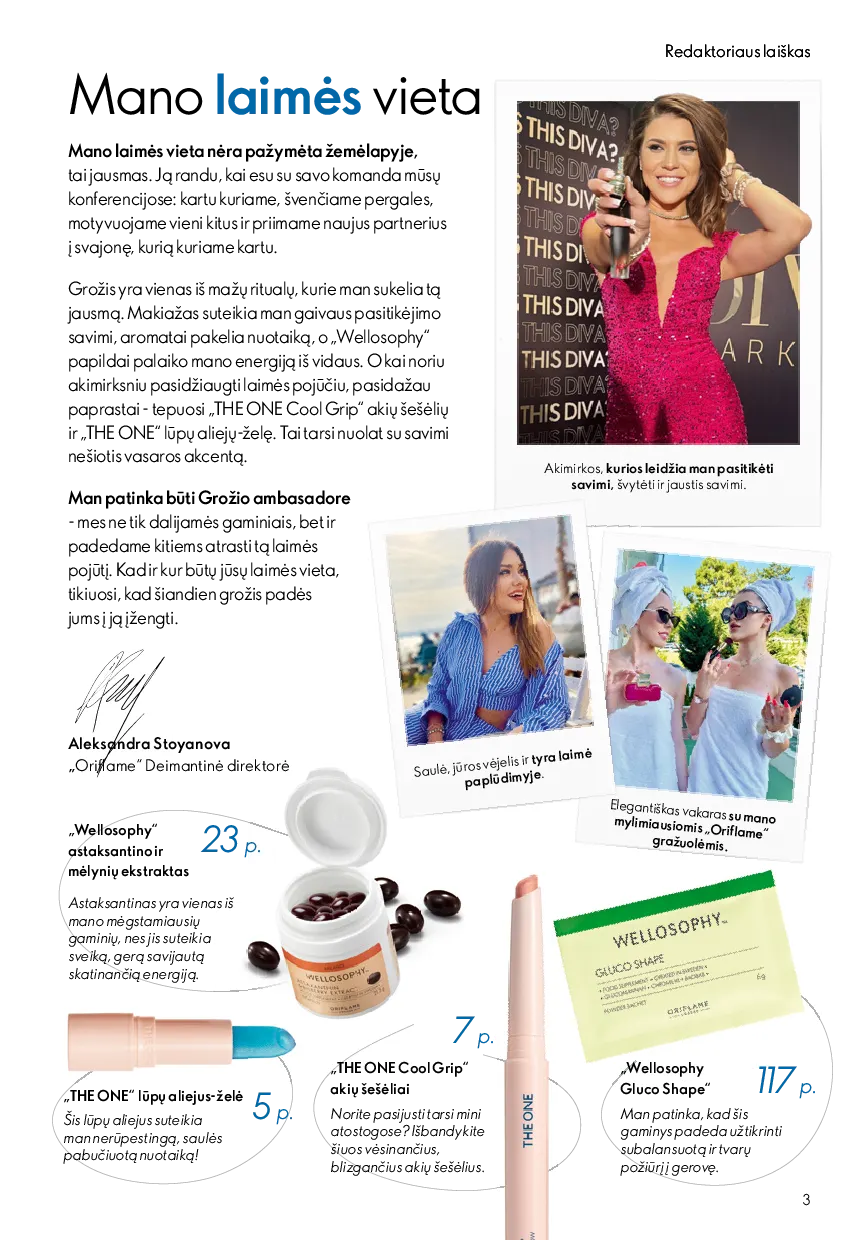 Oriflame katalogas – 3 psl.