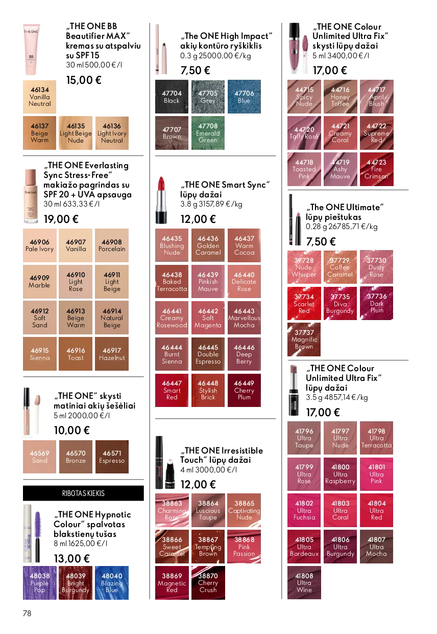 Oriflame katalogas – 78 psl.