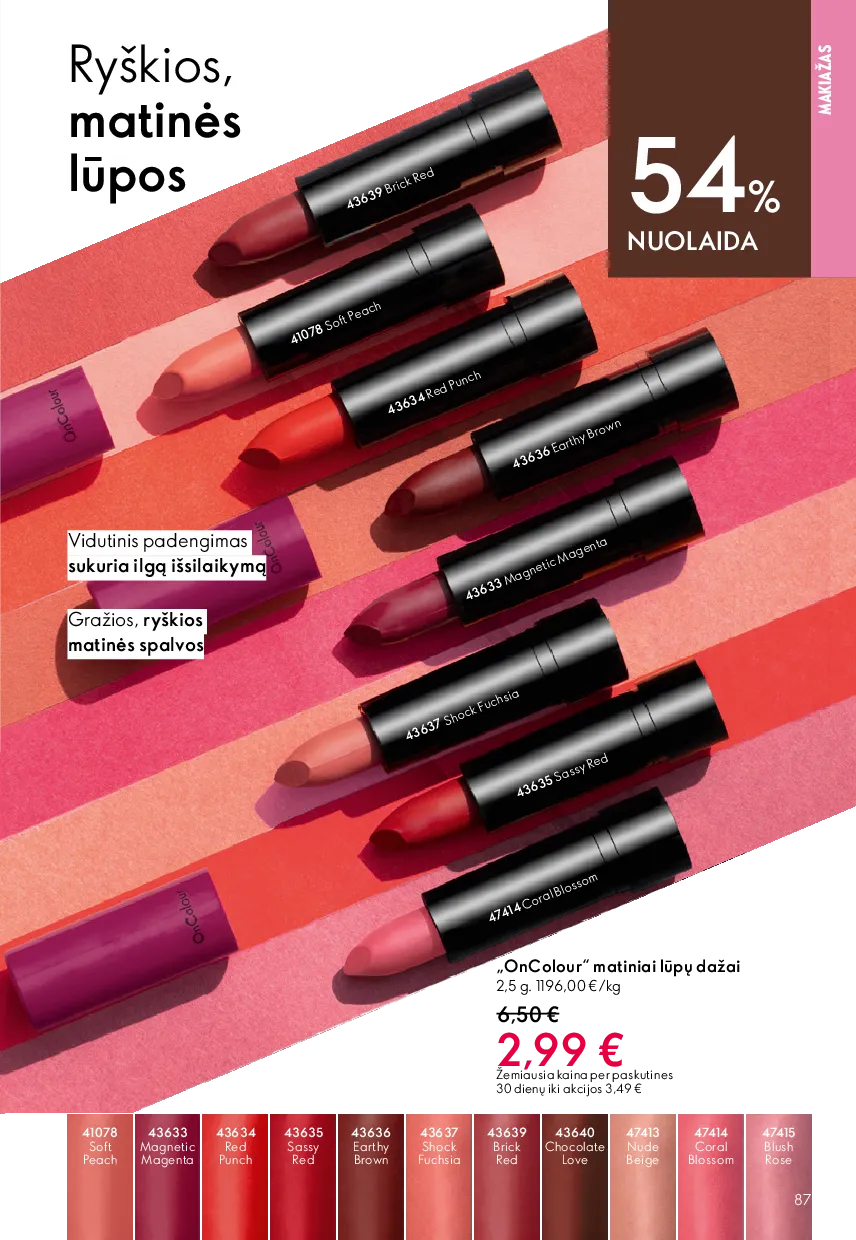 Oriflame katalogas – 87 psl.