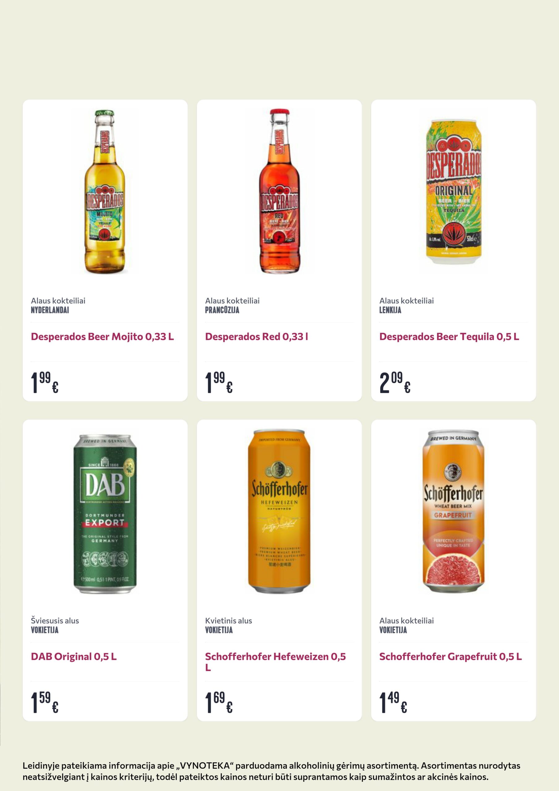 Vynoteka leidinys (gėrimų) – 3 psl.