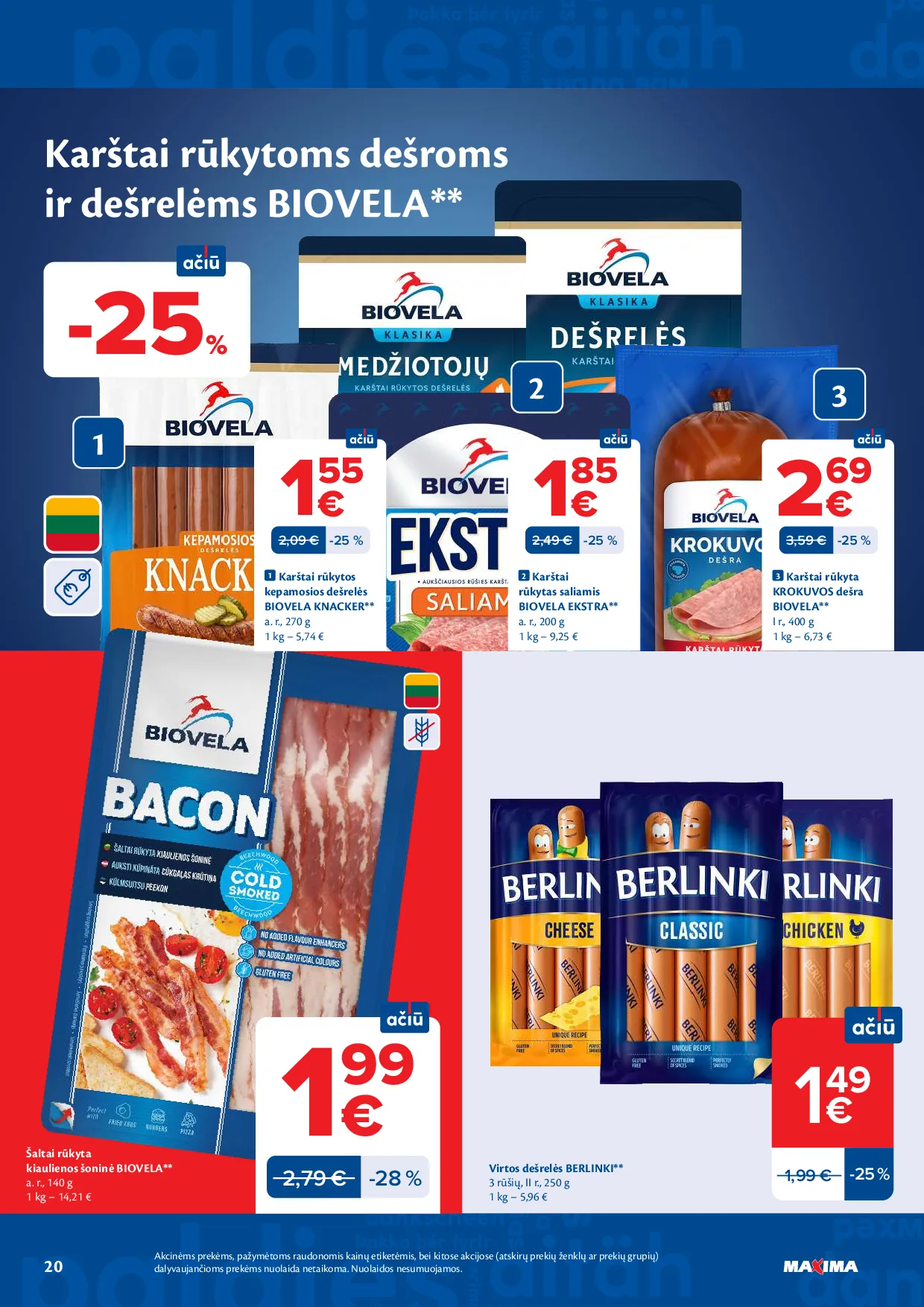 Maxima akcijos šią savaitę. Galioja nuo 2026-07-21 iki 2026-07-27 – 20 psl.
