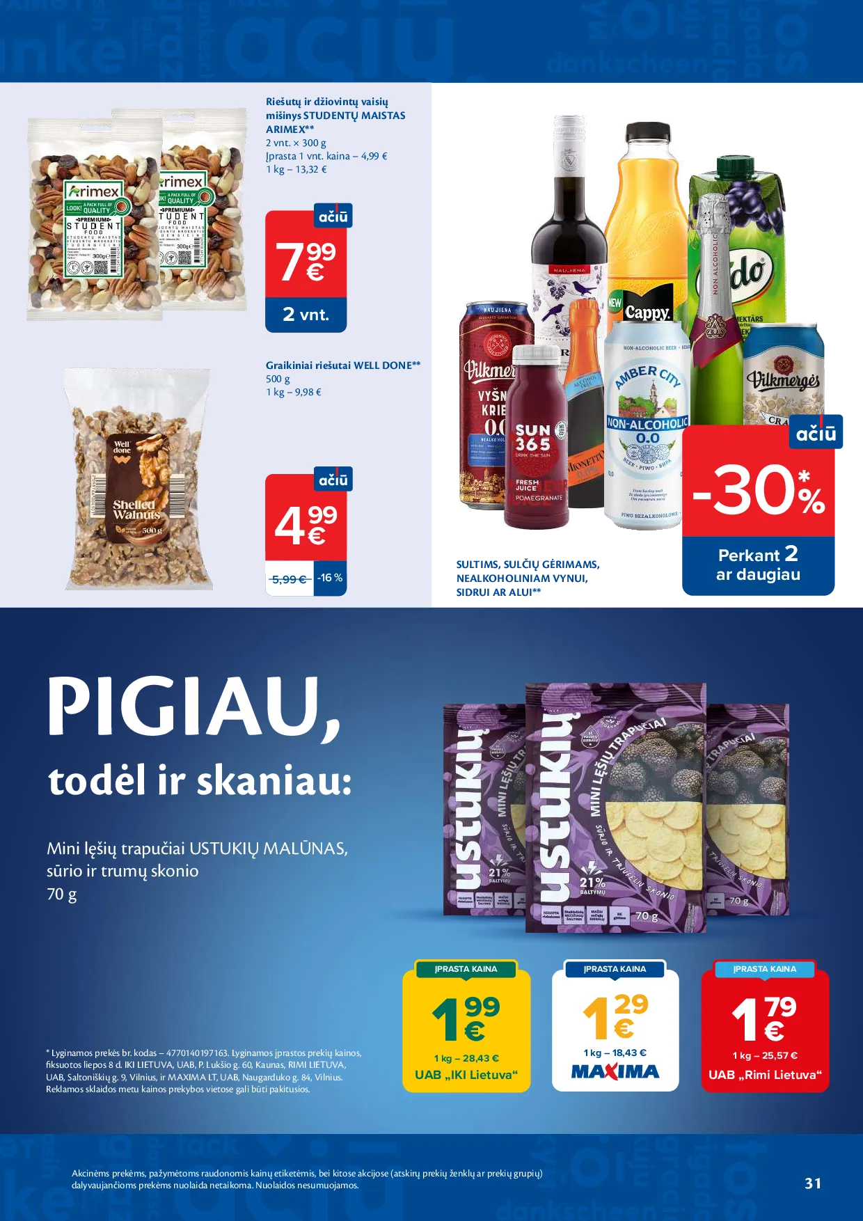 Maxima akcijos šią savaitę. Galioja nuo 2026-07-21 iki 2026-07-27 – 31 psl.