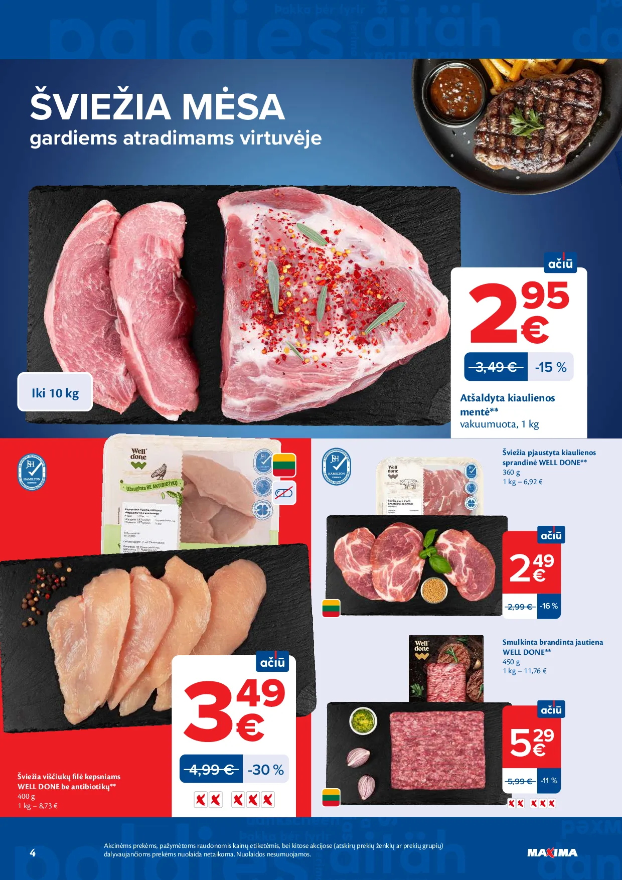 Maxima akcijos šią savaitę. Galioja nuo 2026-07-21 iki 2026-07-27 – 4 psl.