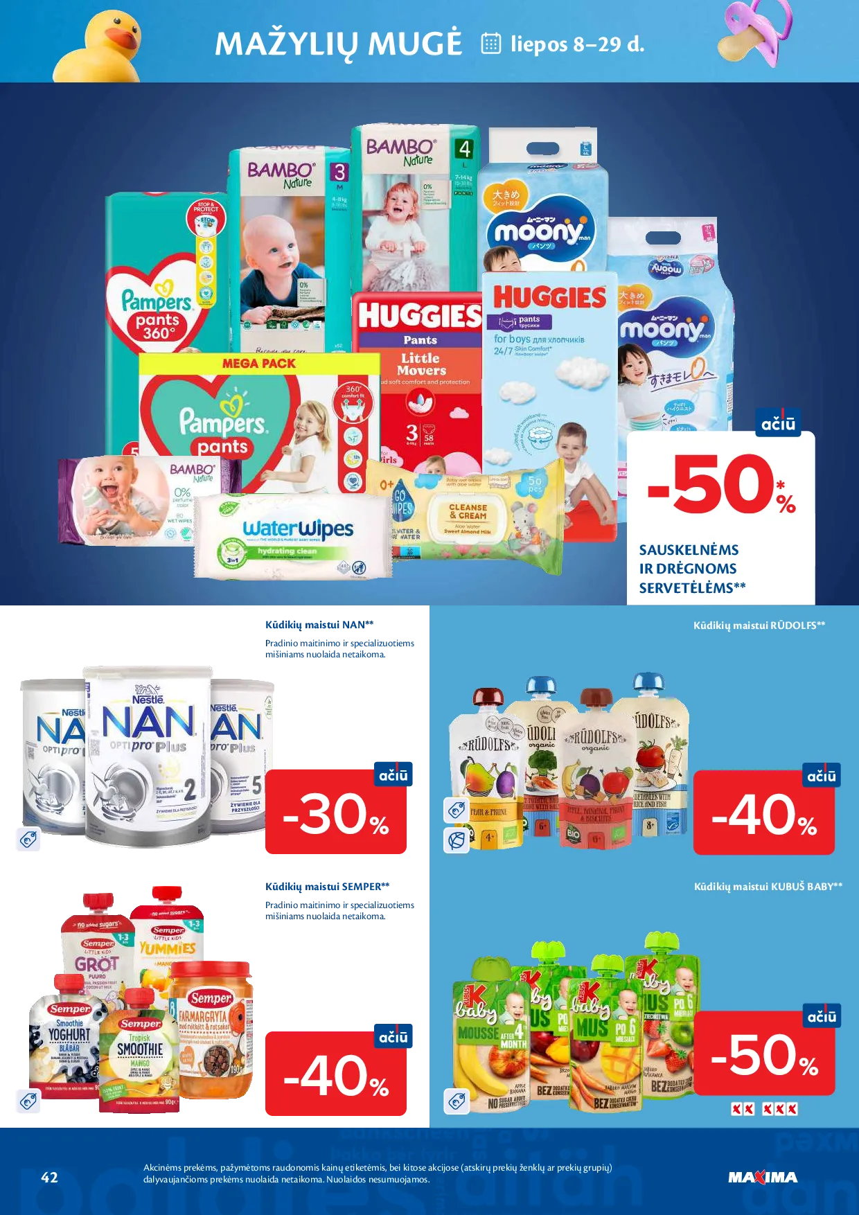 Maxima akcijos šią savaitę. Galioja nuo 2026-07-21 iki 2026-07-27 – 42 psl.