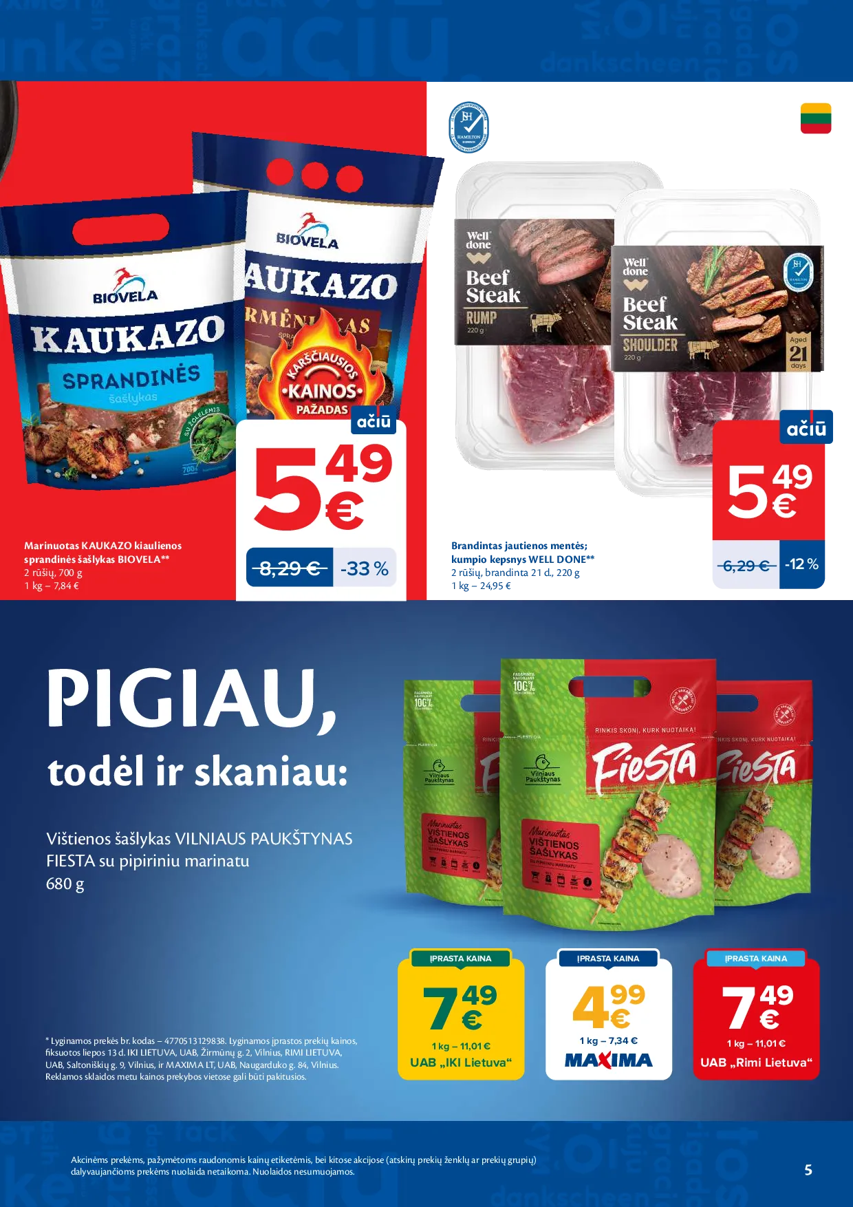Maxima akcijos šią savaitę. Galioja nuo 2026-07-21 iki 2026-07-27 – 5 psl.