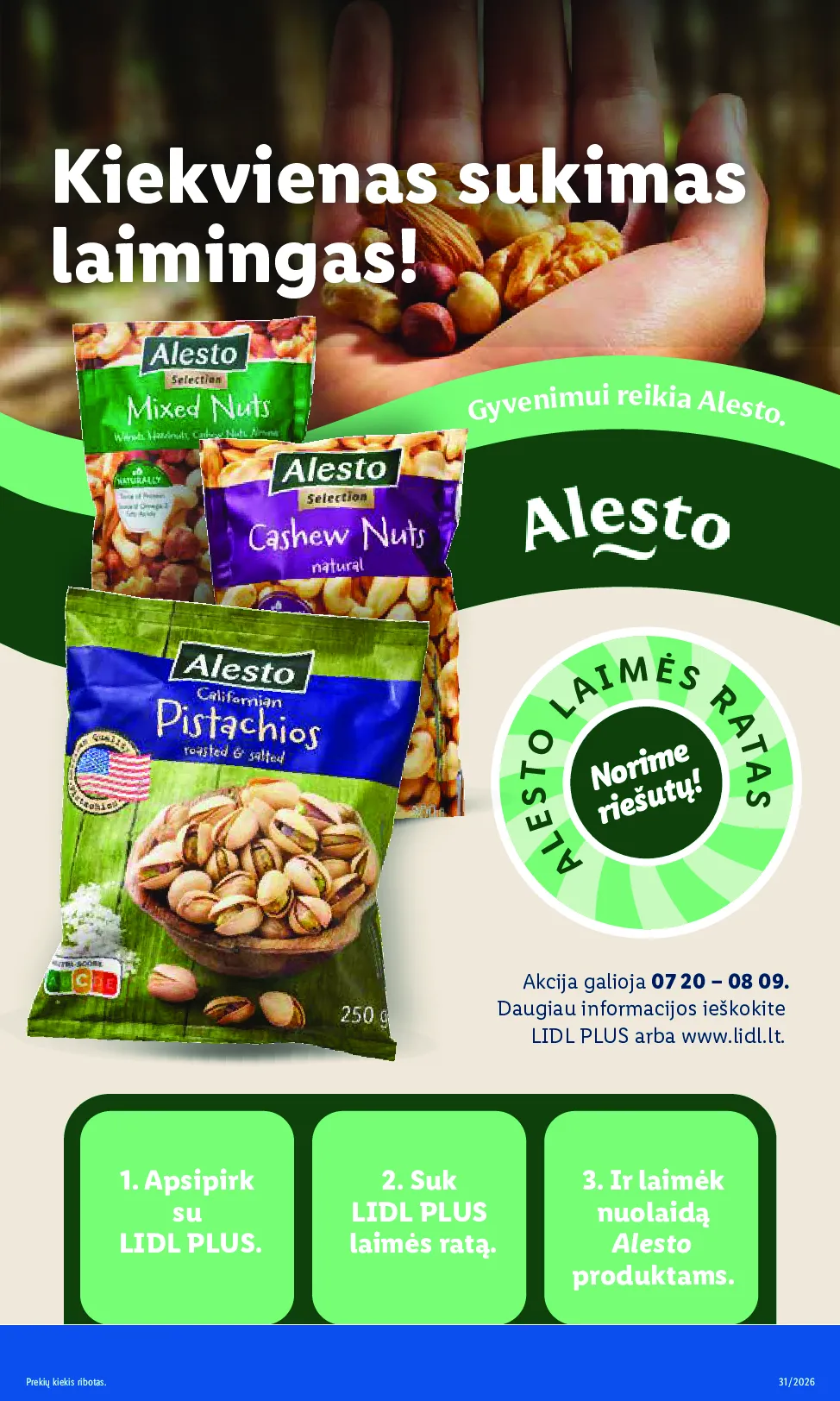 Lidl akcijos šią savaitę. Galioja nuo 2026-07-27 iki 2026-08-02 – 15 psl.