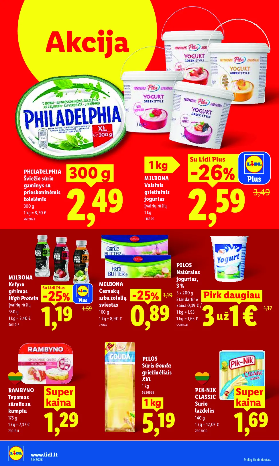 Lidl akcijos šią savaitę. Galioja nuo 2026-07-27 iki 2026-08-02 – 18 psl.
