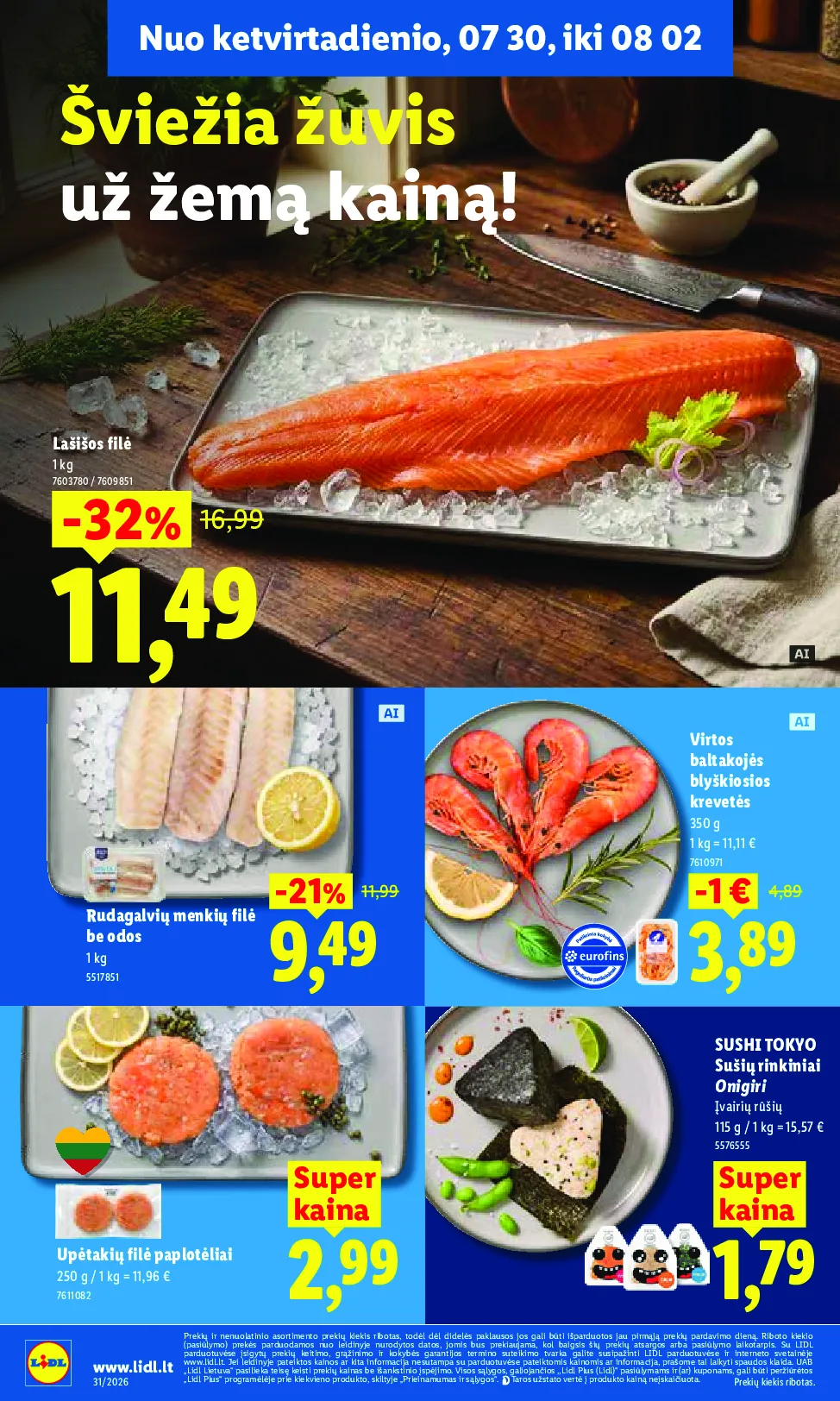 Lidl akcijos šią savaitę. Galioja nuo 2026-07-27 iki 2026-08-02 – 40 psl.