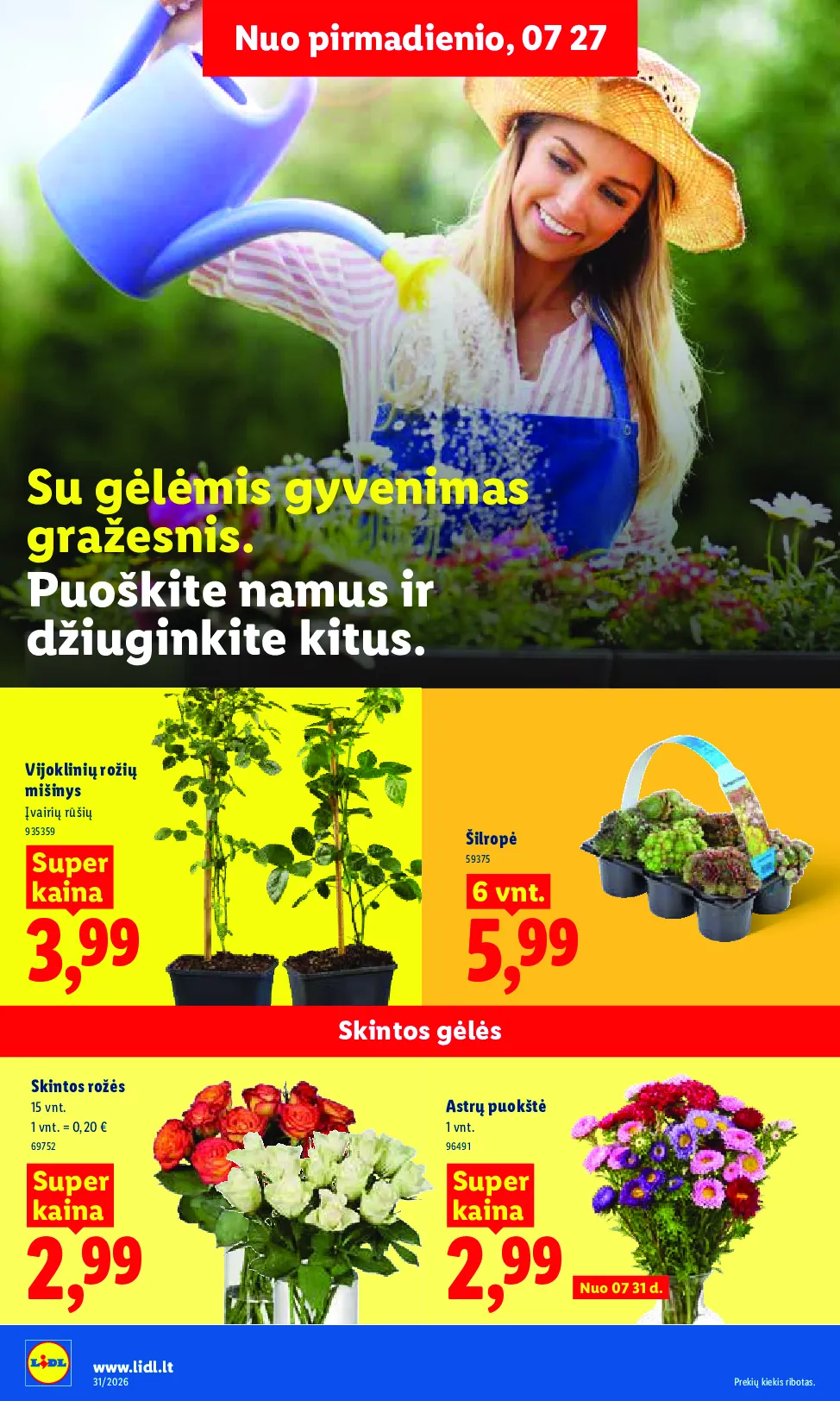 Lidl akcijos šią savaitę. Galioja nuo 2026-07-27 iki 2026-08-02 – 8 psl.