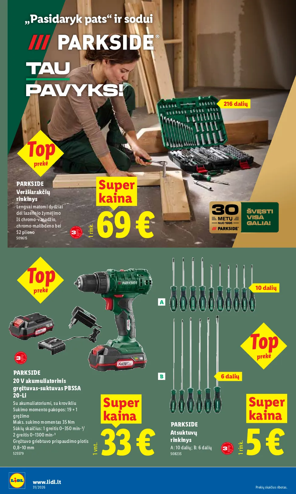 Lidl akcijos šią savaitę. Galioja nuo 2026-07-27 iki 2026-08-02 – 10 psl.