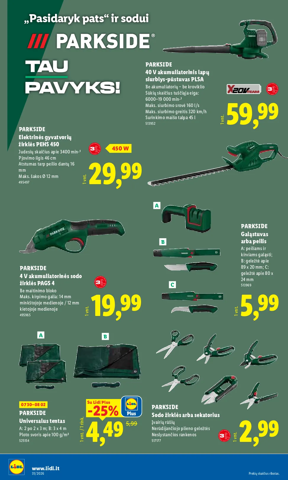Lidl akcijos šią savaitę. Galioja nuo 2026-07-27 iki 2026-08-02 – 14 psl.