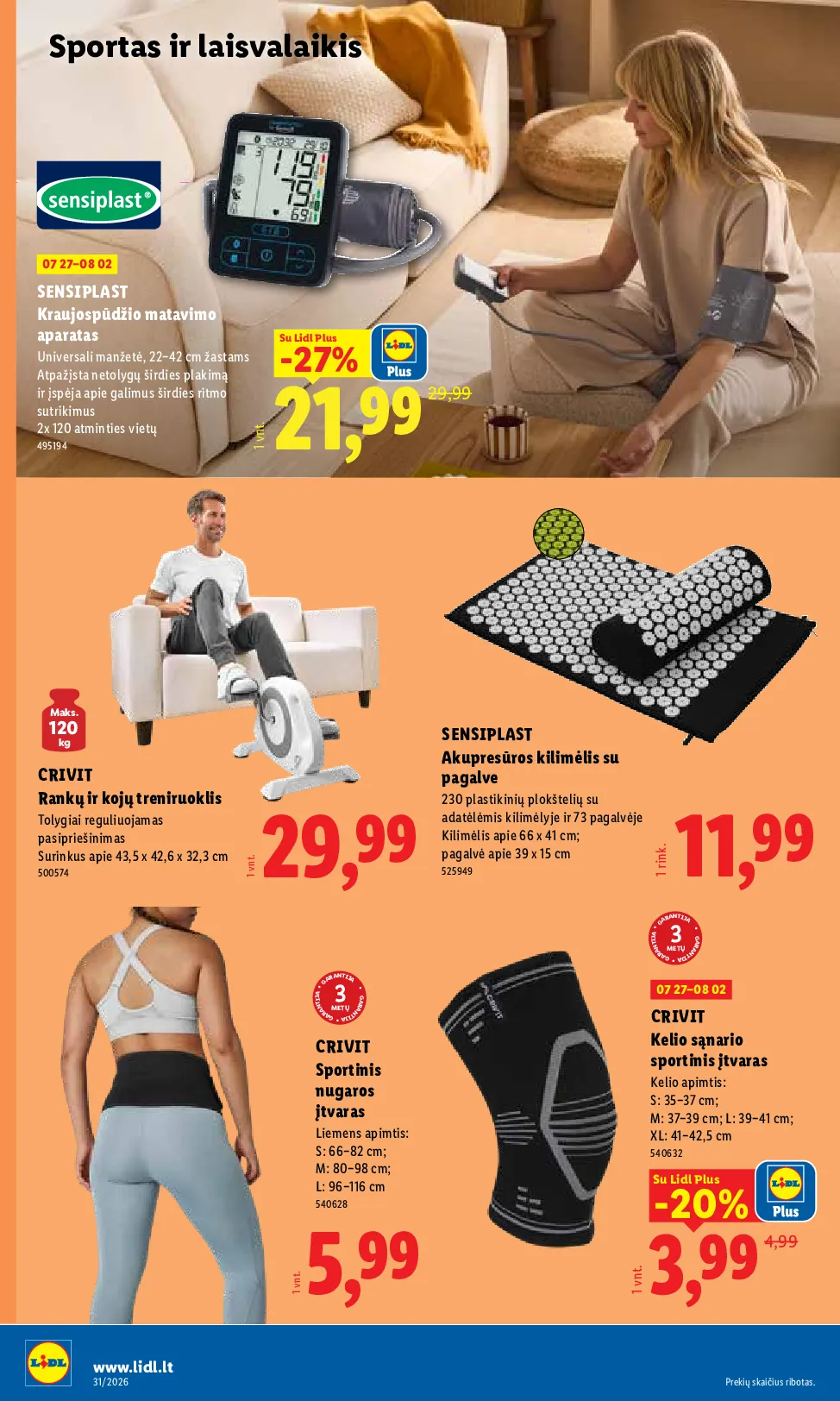 Lidl akcijos šią savaitę. Galioja nuo 2026-07-27 iki 2026-08-02 – 8 psl.