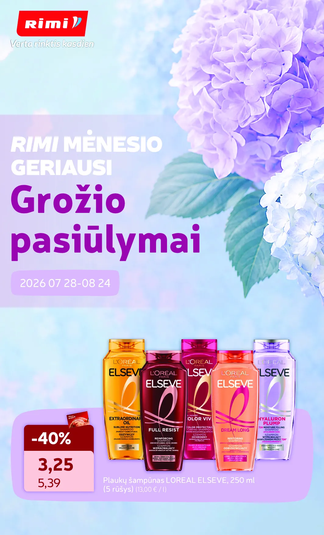 Rimi grožio prekių katalogas – 1 psl.