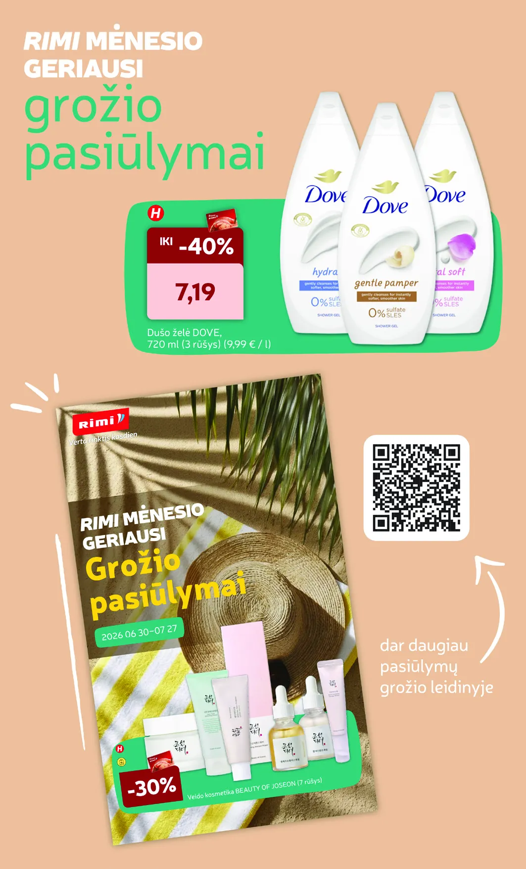Rimi akcijos šią savaitę. Galioja nuo 2026-07-21 iki 2026-07-27 – 26 psl.