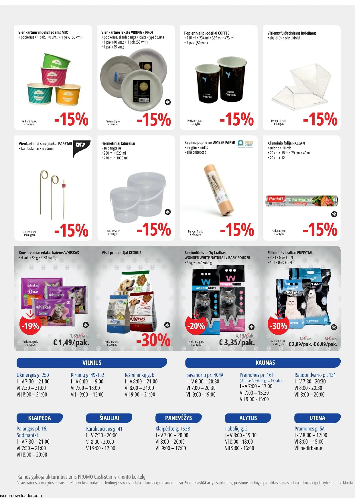 Promo Cash&Carry akcijos šią savaitę. Galioja nuo 2026-07-15 iki 2026-07-28 – 12 psl.