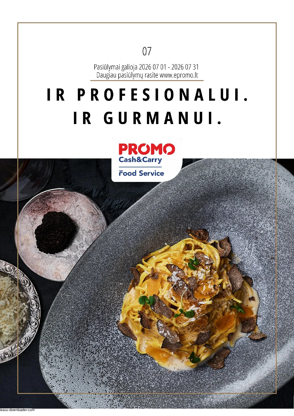 PROMO Cash&Carry maisto akcijų leidinys – 1 psl.