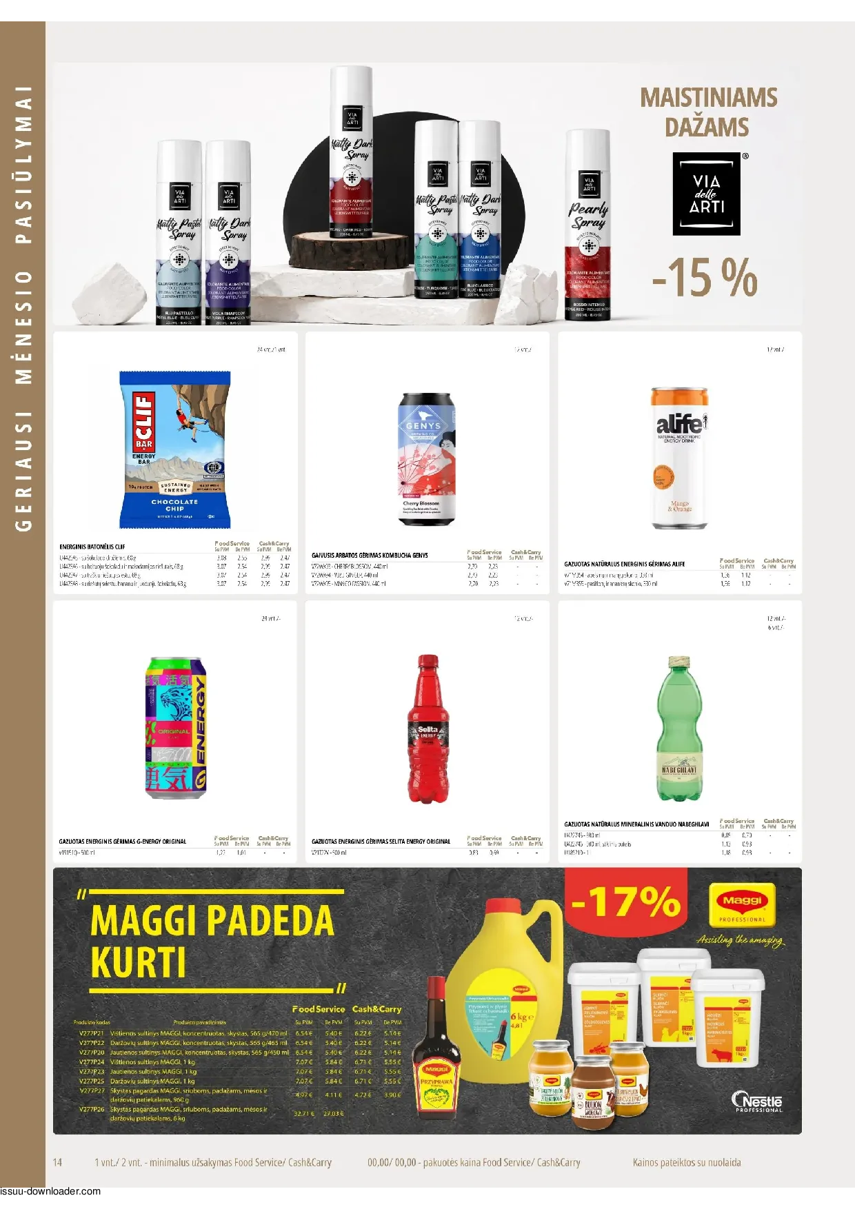 Promo Cash&Carry akcijos šią savaitę. Galioja nuo 2026-07-01 iki 2026-07-31 – 14 psl.