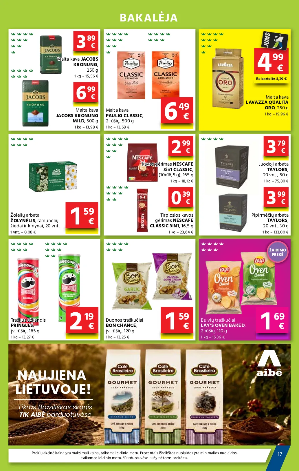 Aibė akcijos šią savaitę. Galioja nuo 2026-07-23 iki 2026-08-04 – 17 psl.