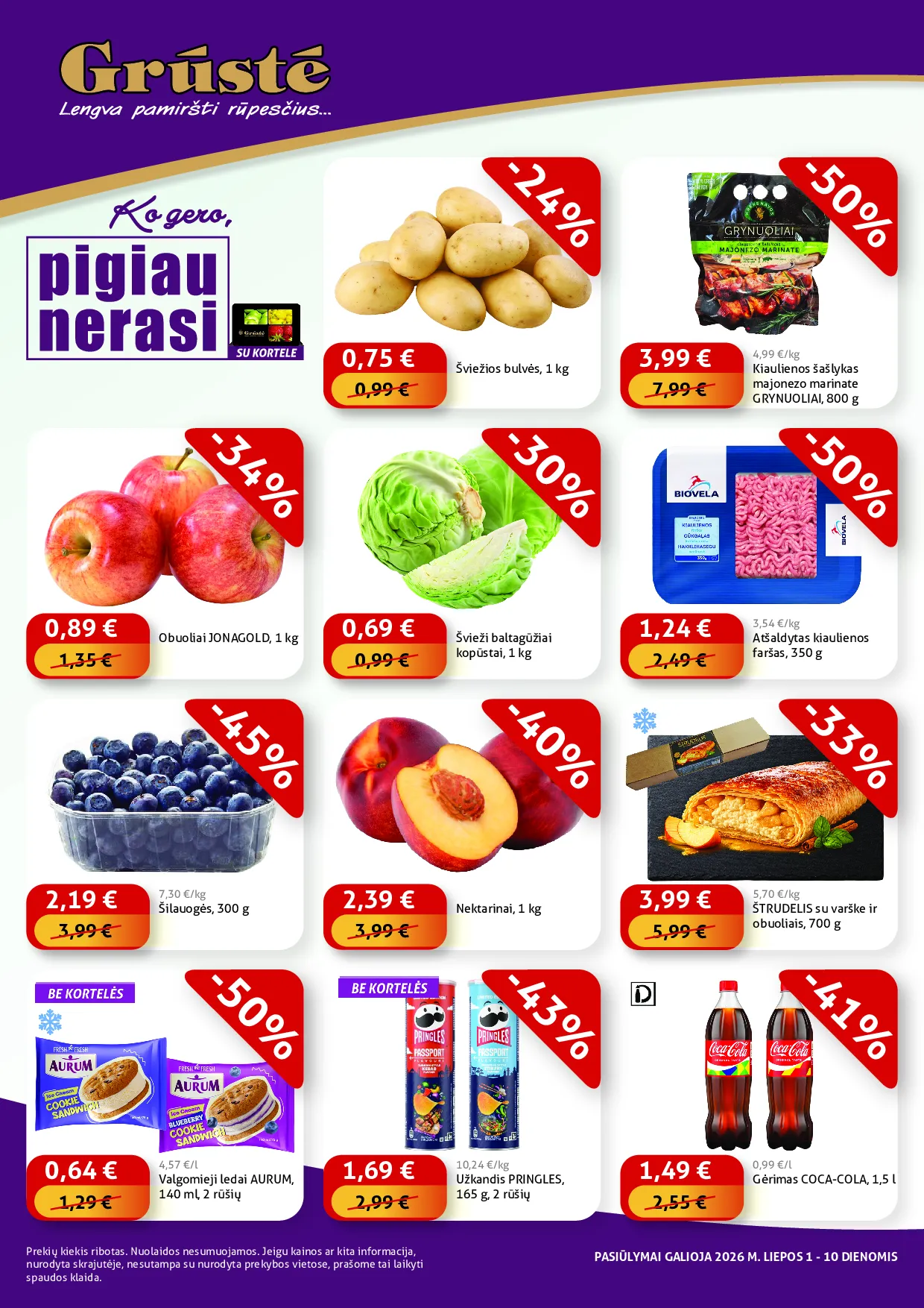 Grūstė pigiau nerasi – 1 psl.