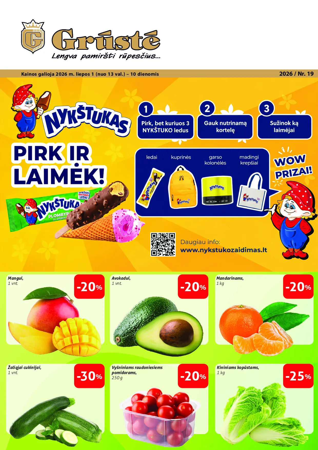 Grūstė leidinys – 1 psl.
