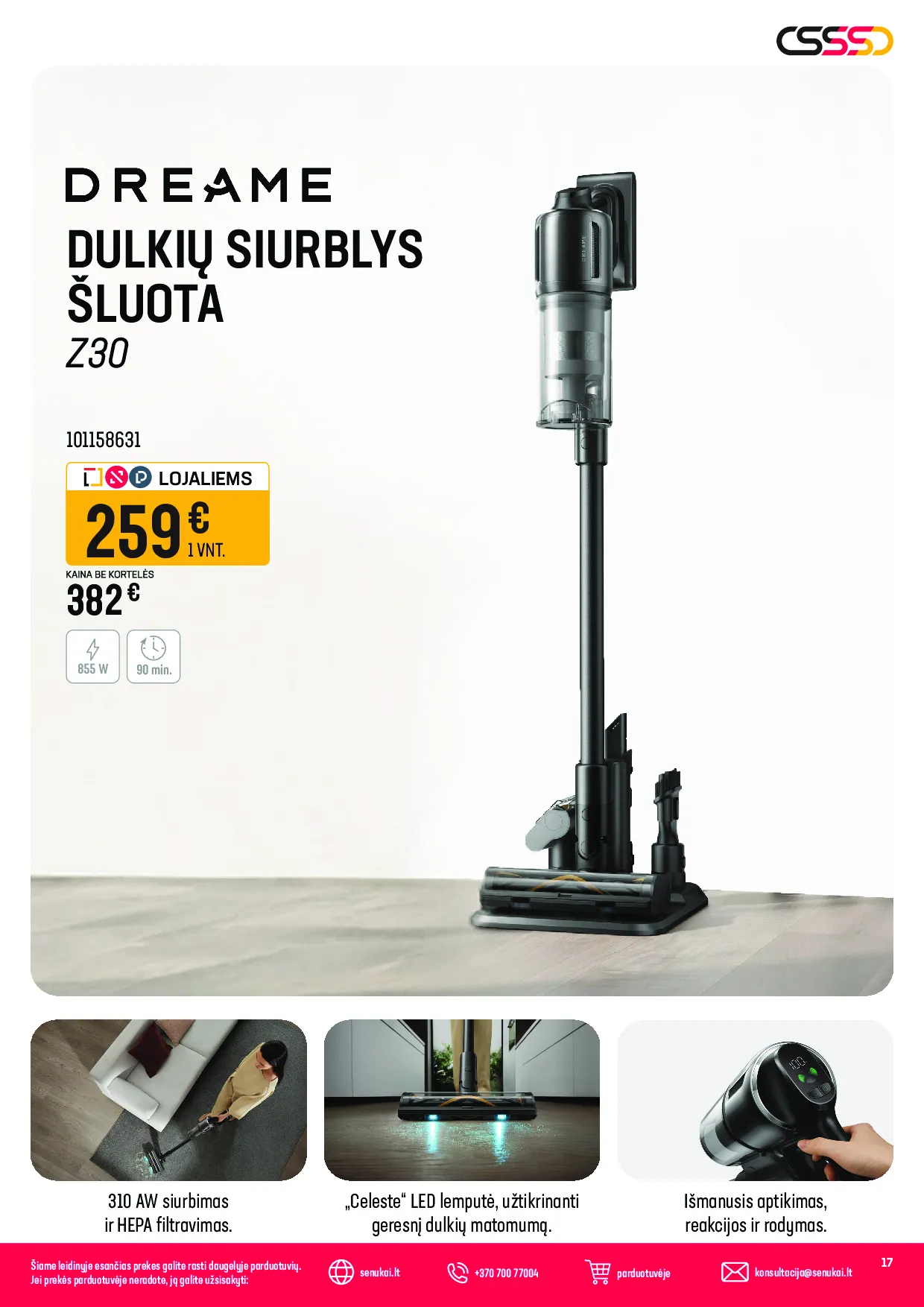 Senukai leidinys – 17 psl.