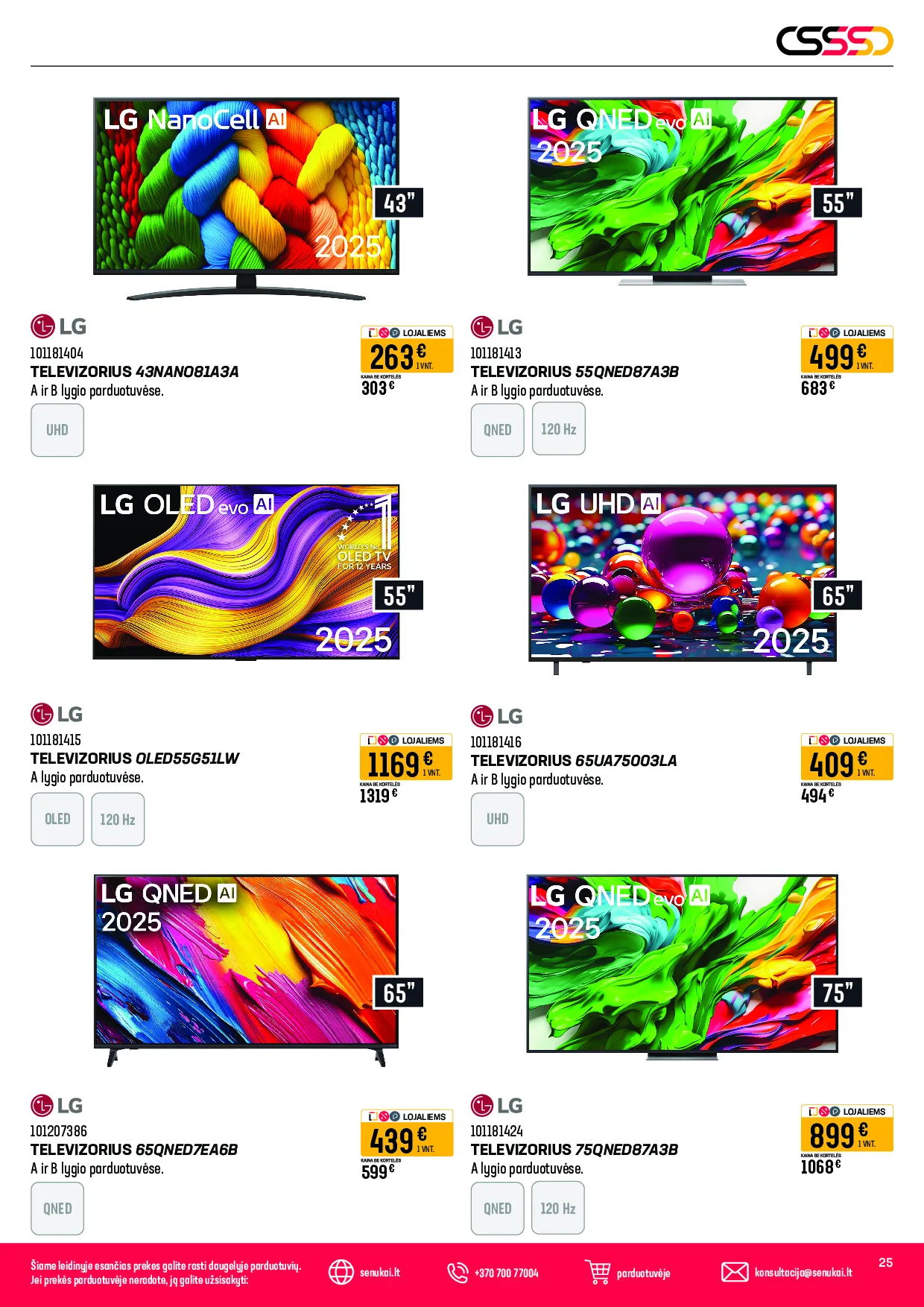 Senukai leidinys – 25 psl.