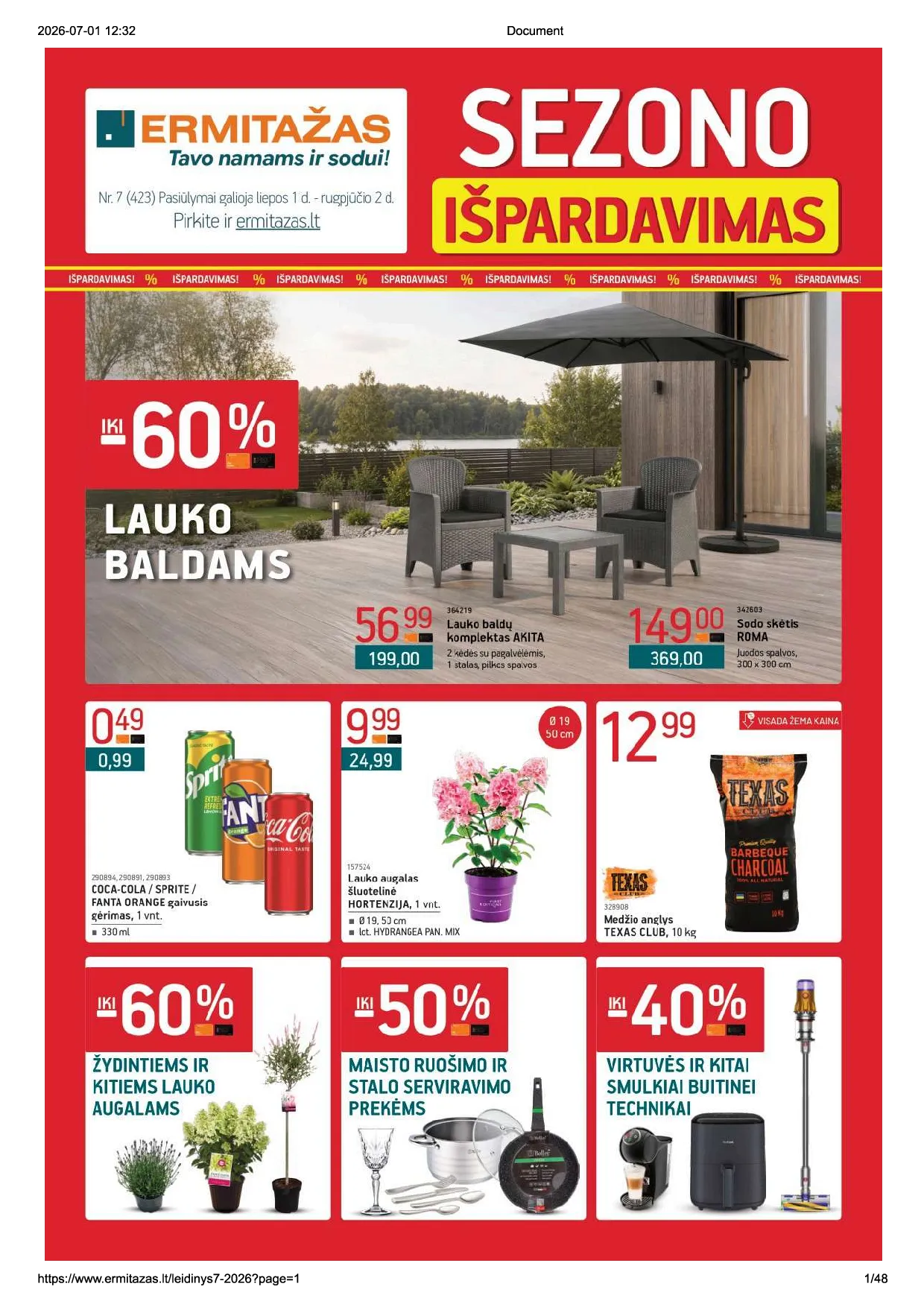 Ermitažas leidinys – 1 psl.
