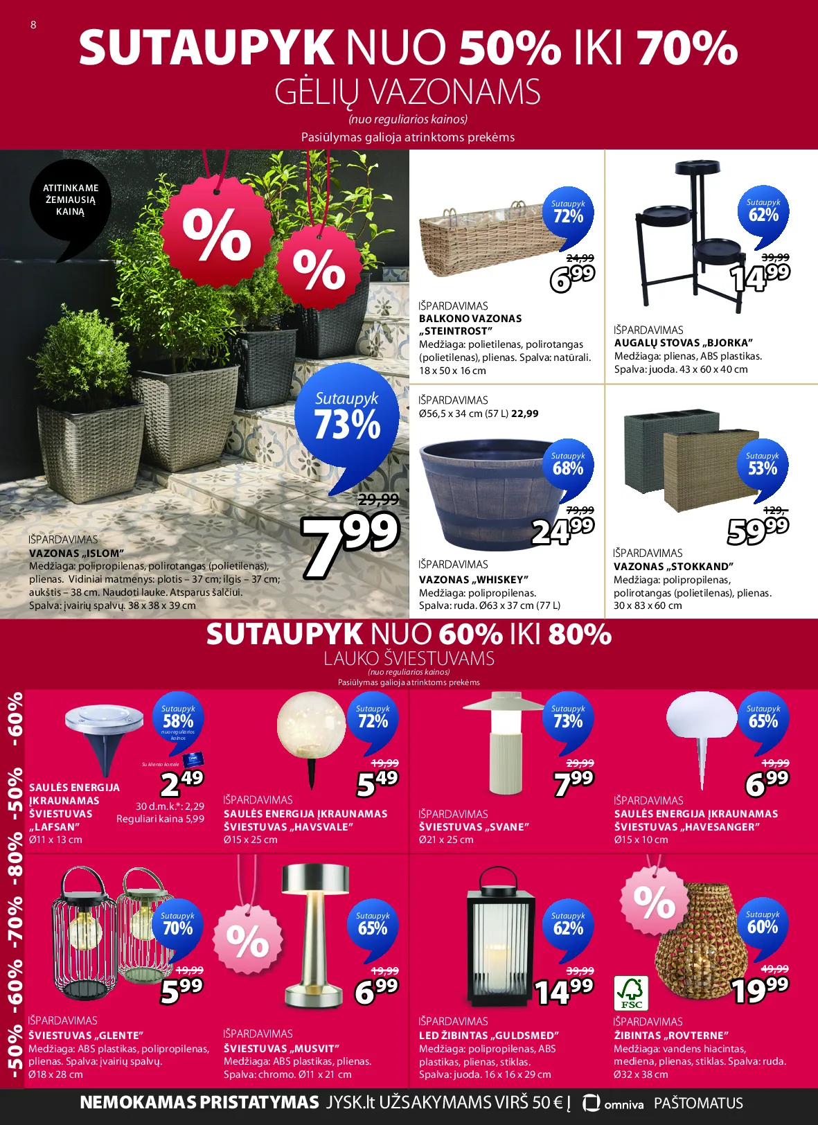 Jysk akcijos šią savaitę. Galioja nuo 2026-07-14 iki 2026-07-27 – 8 psl.