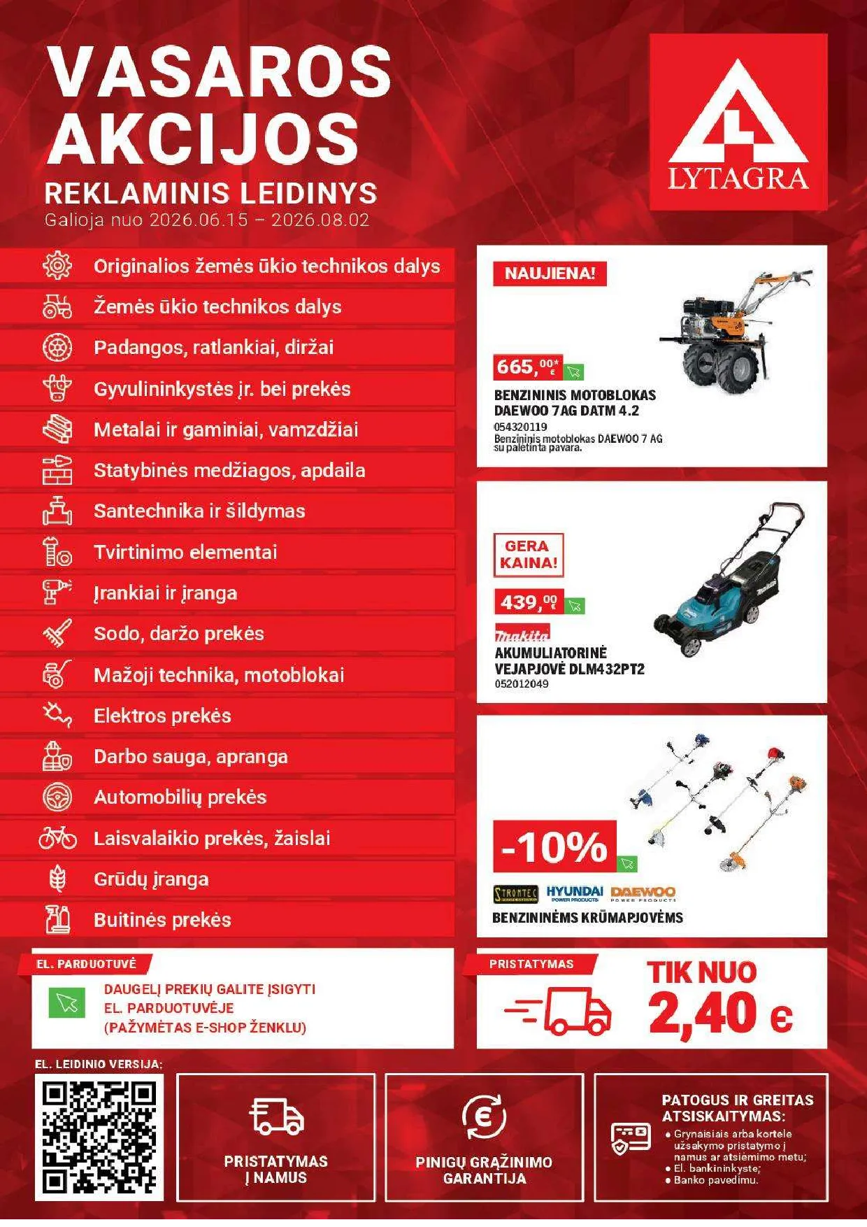 Lytagra prekių katalogas – 1 psl.