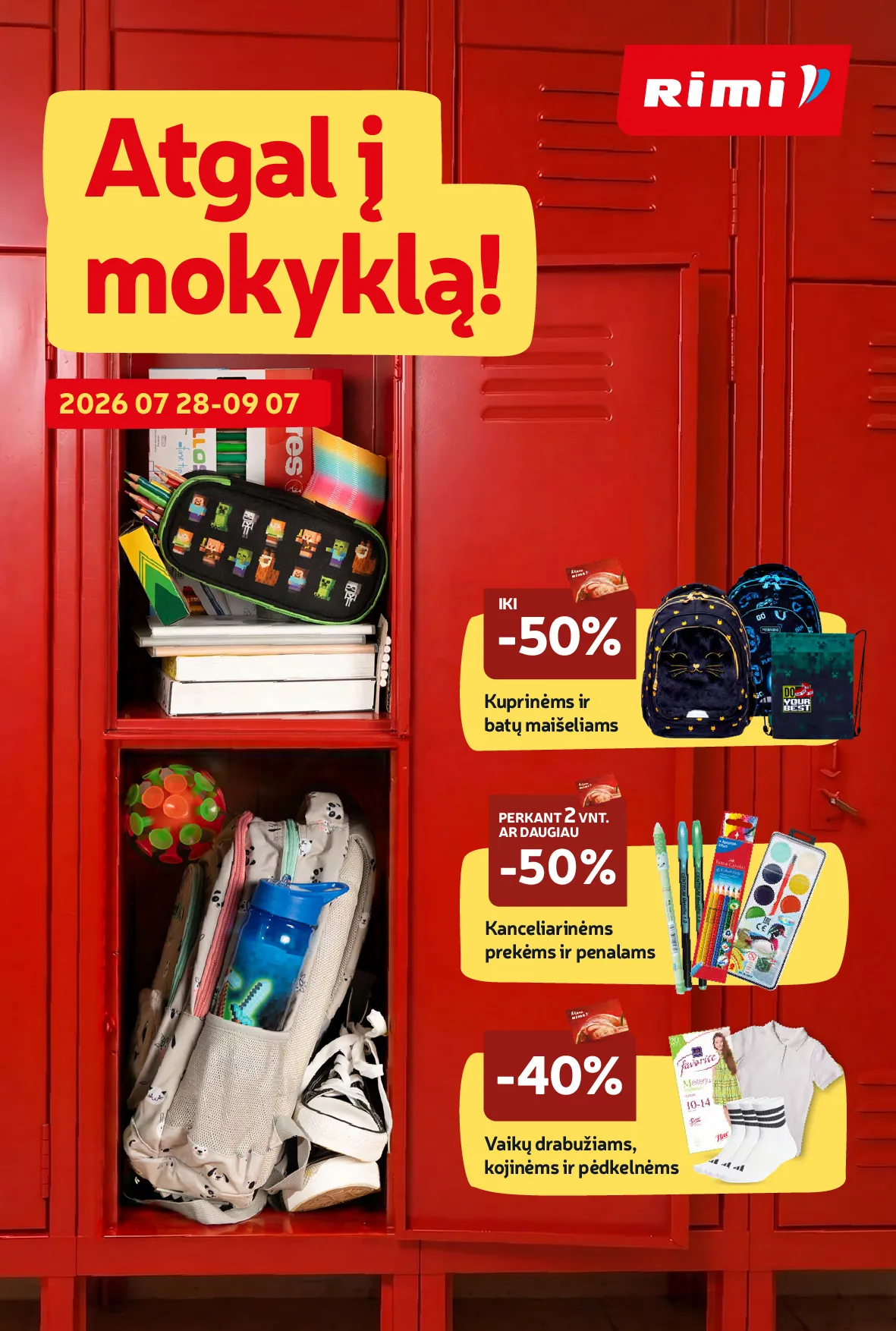 Rimi atgal į mokyklą – 1 psl.
