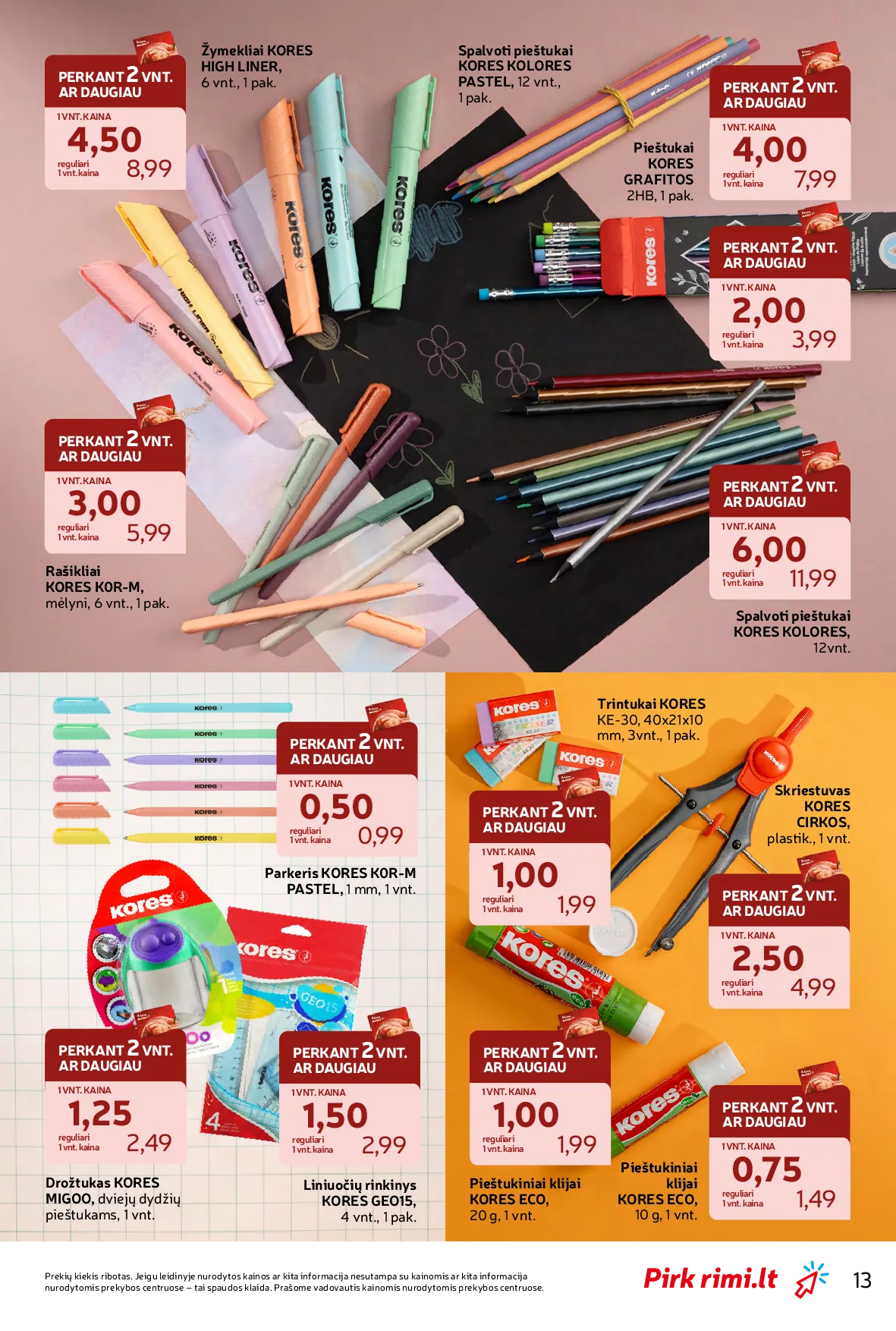 Rimi atgal į mokyklą – 13 psl.