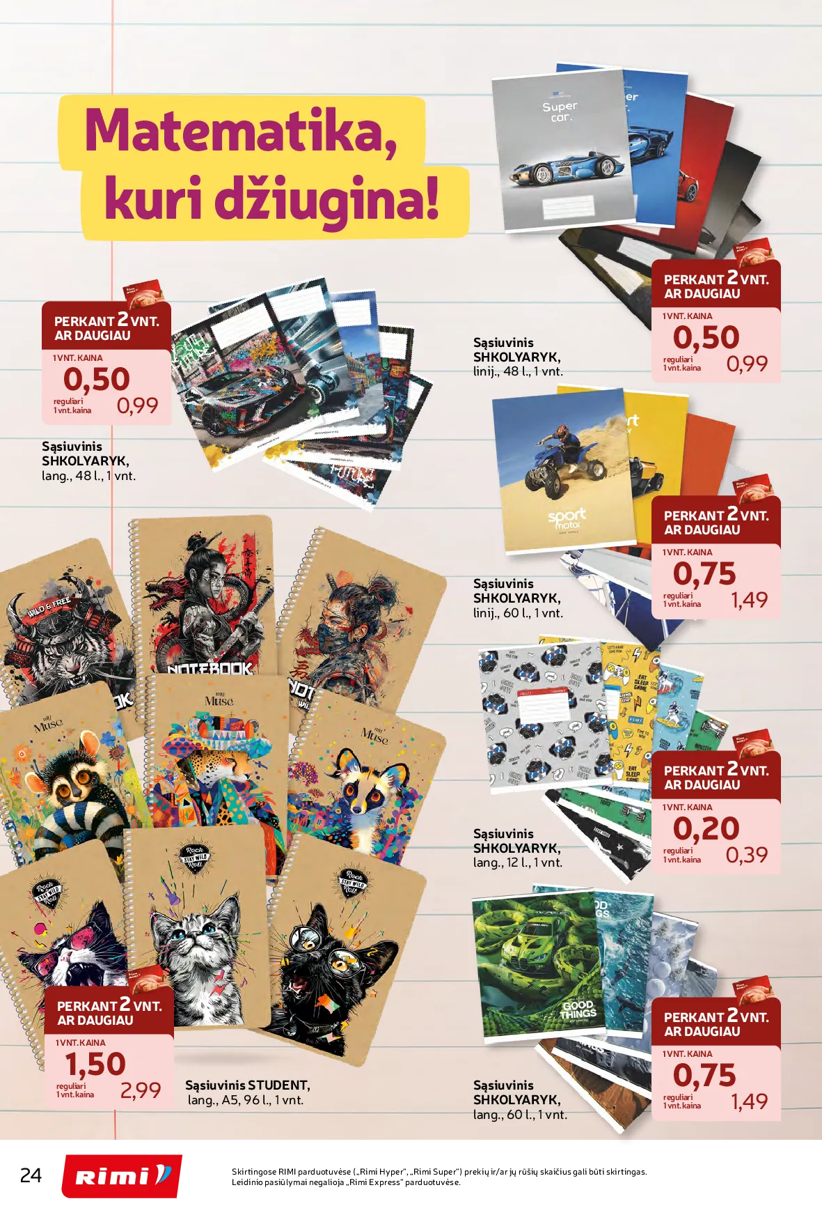 Rimi atgal į mokyklą – 24 psl.