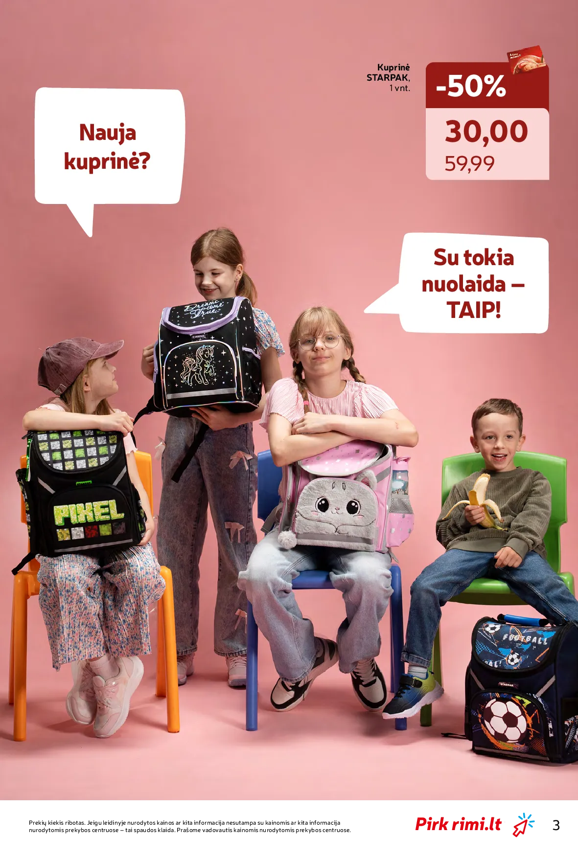Rimi atgal į mokyklą – 3 psl.