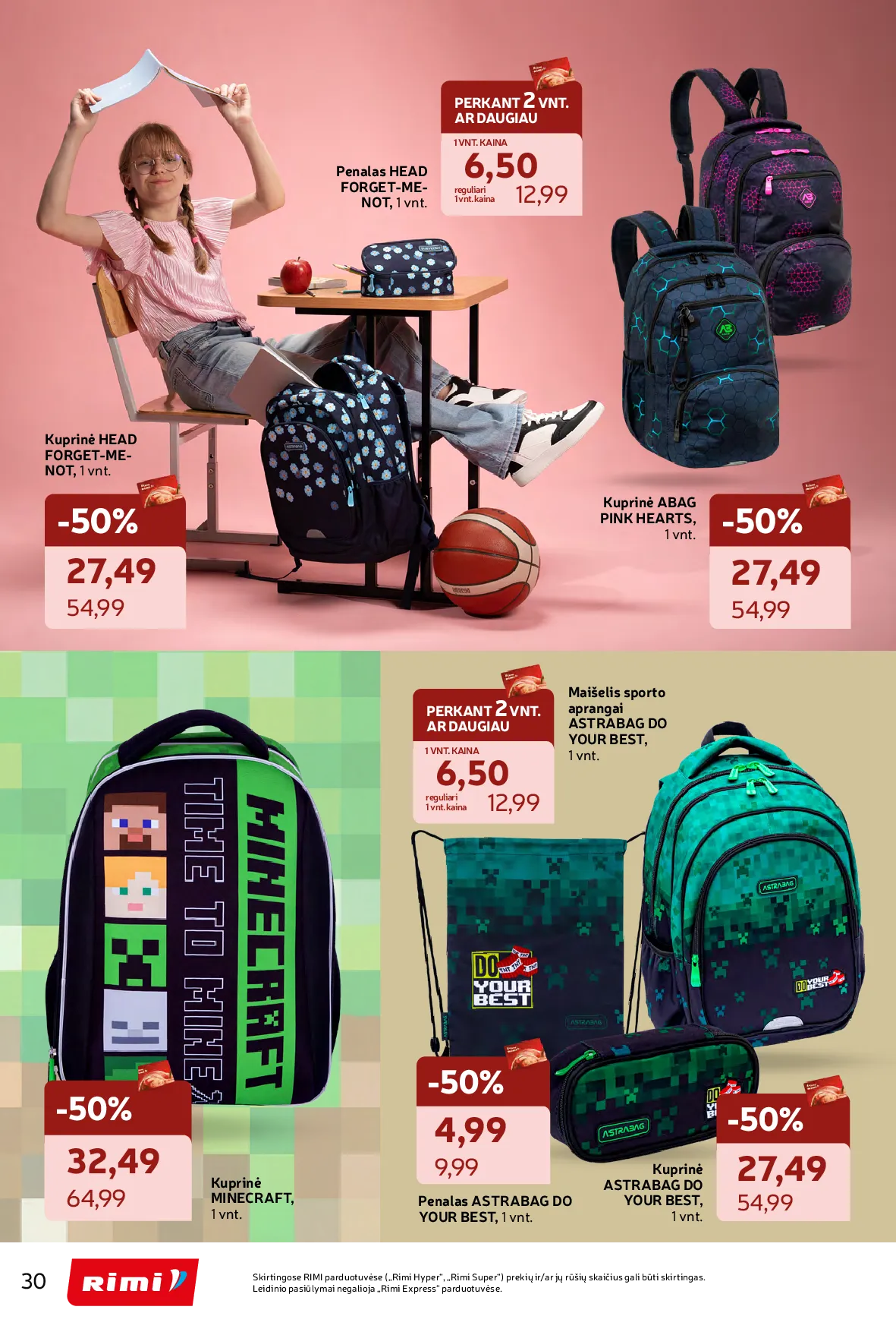 Rimi atgal į mokyklą – 30 psl.