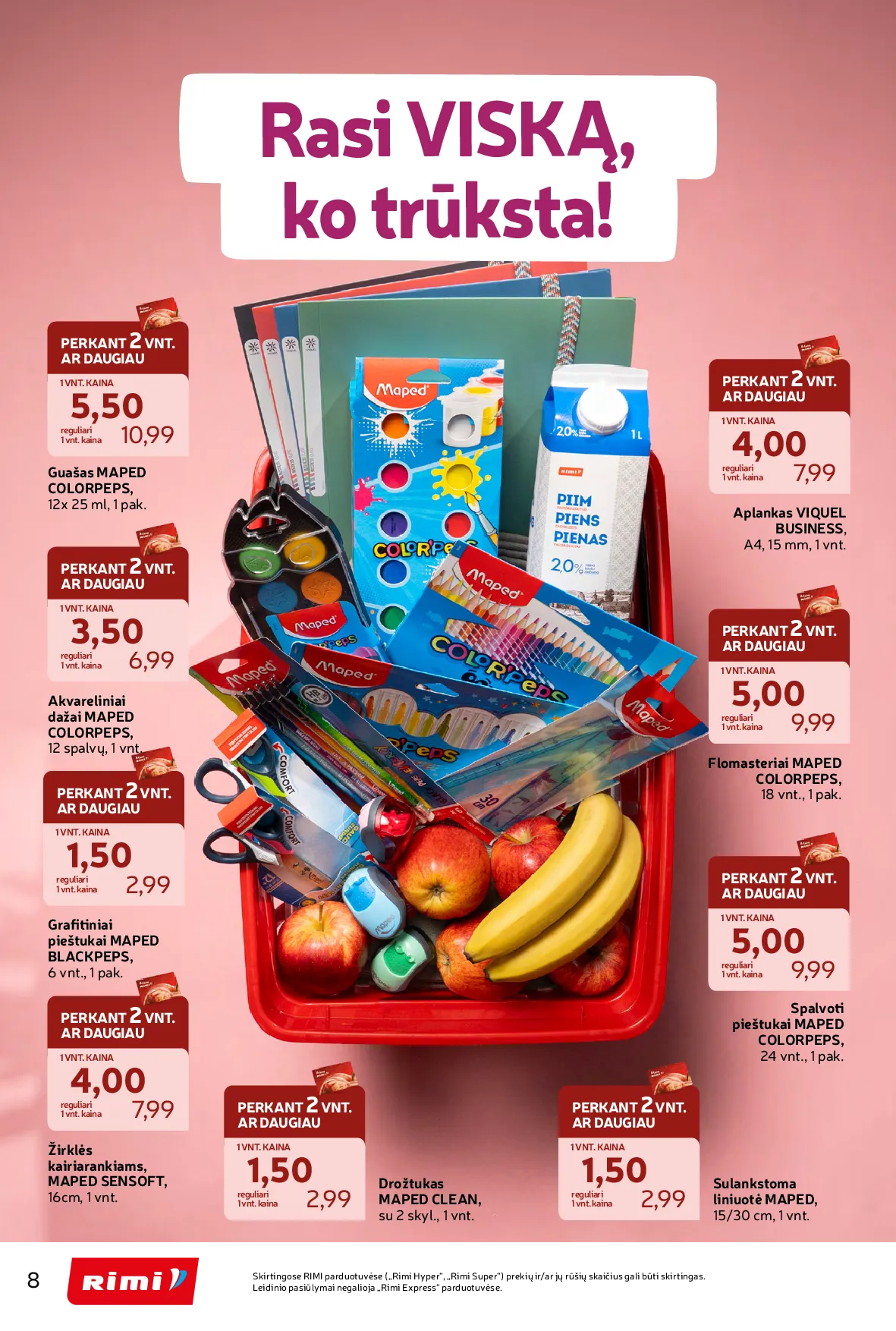 Rimi atgal į mokyklą – 8 psl.