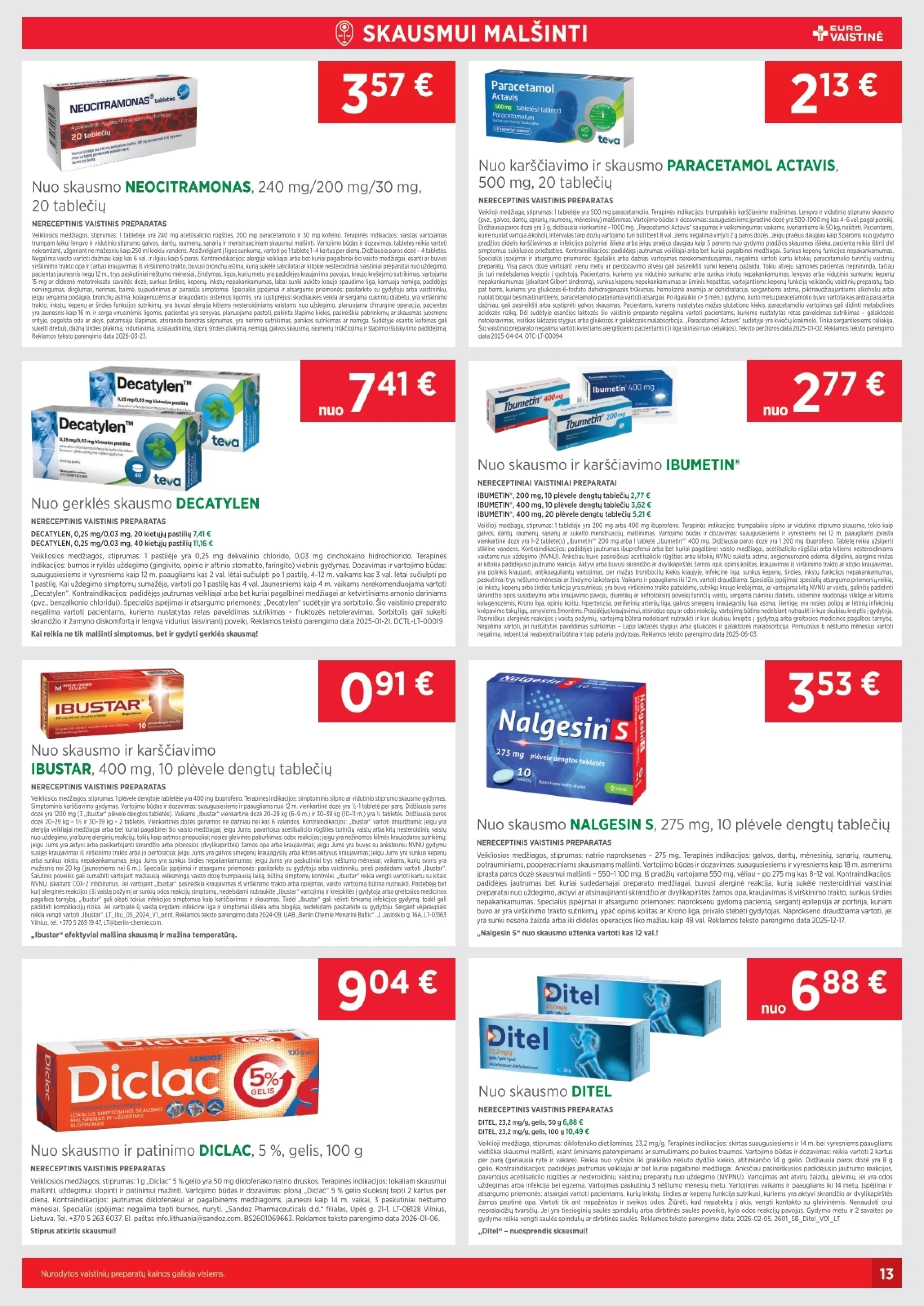 Eurovaistinė leidinys – 13 psl.