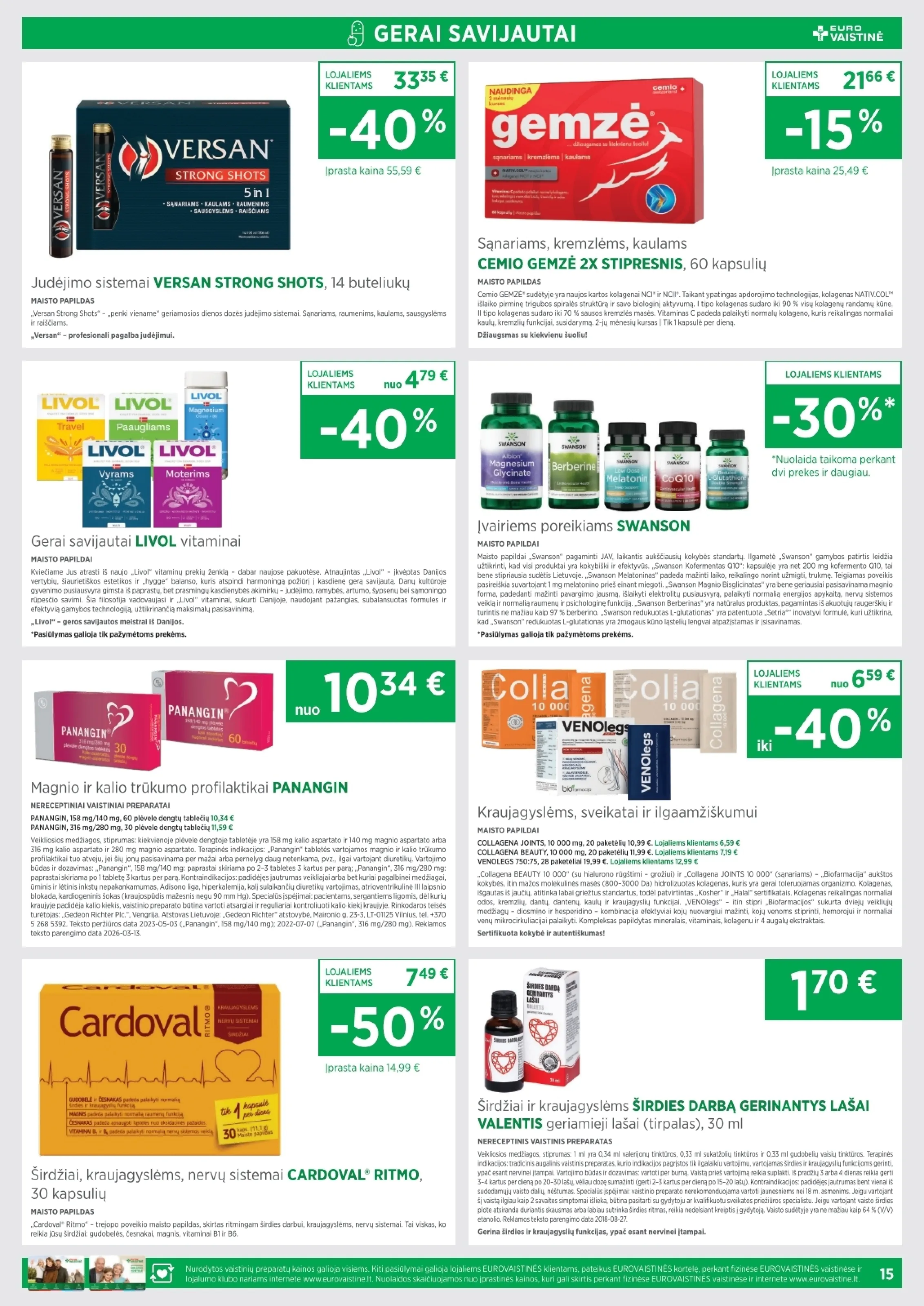 Eurovaistinė leidinys – 15 psl.