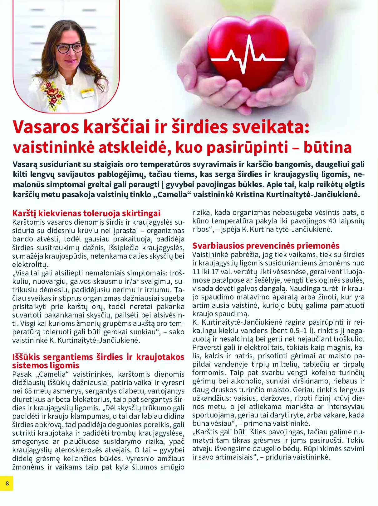 Camelia leidinys – 8 psl.