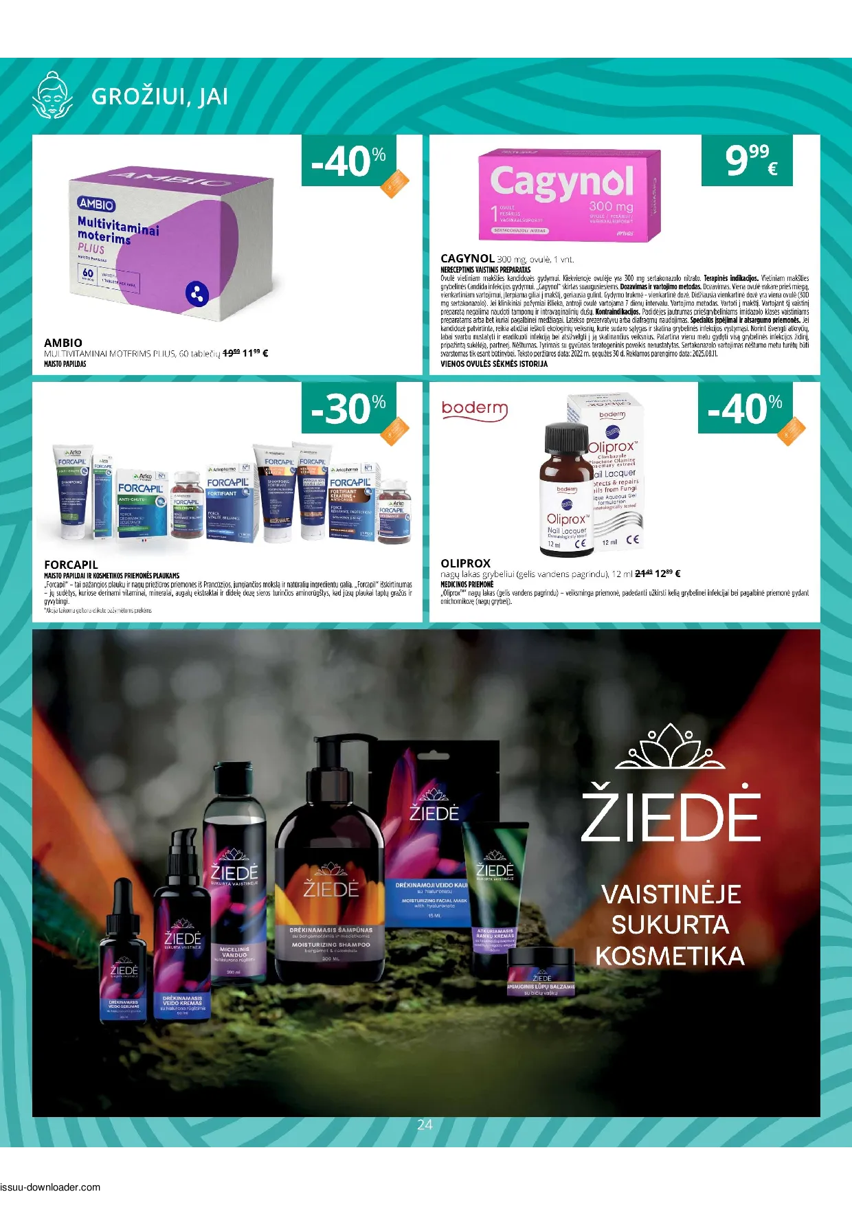 Gintarinės vaistinės leidinys – 24 psl.