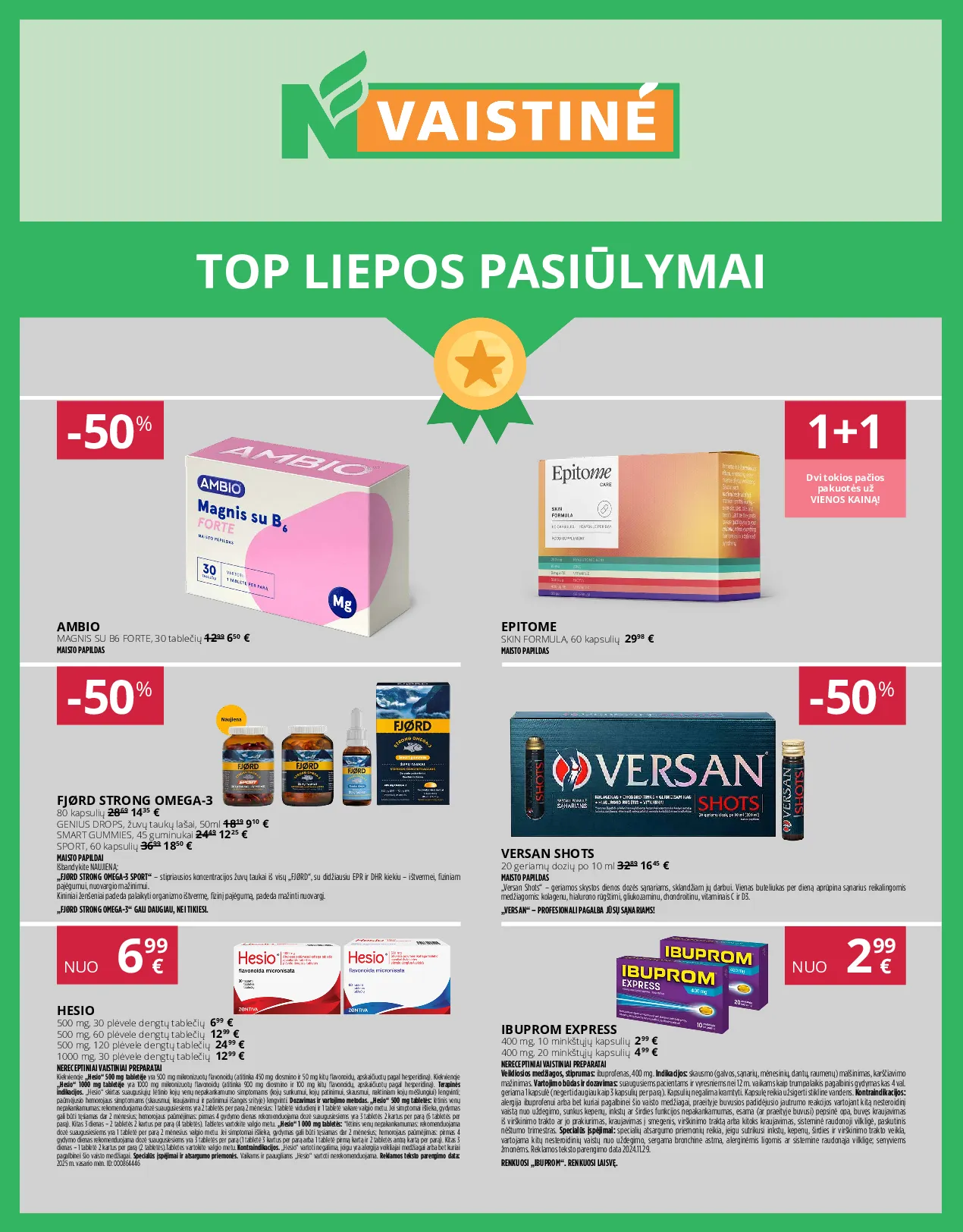 Norfa vaistinės leidinys – 1 psl.