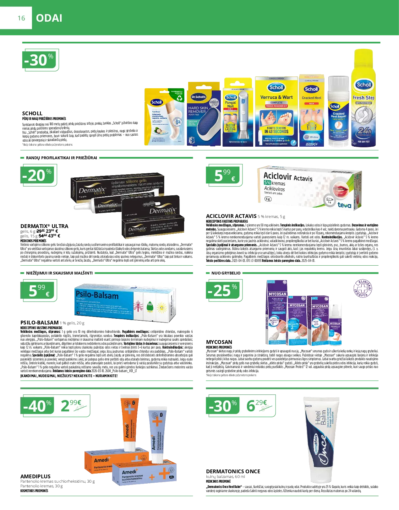 Norfa vaistinės leidinys – 16 psl.