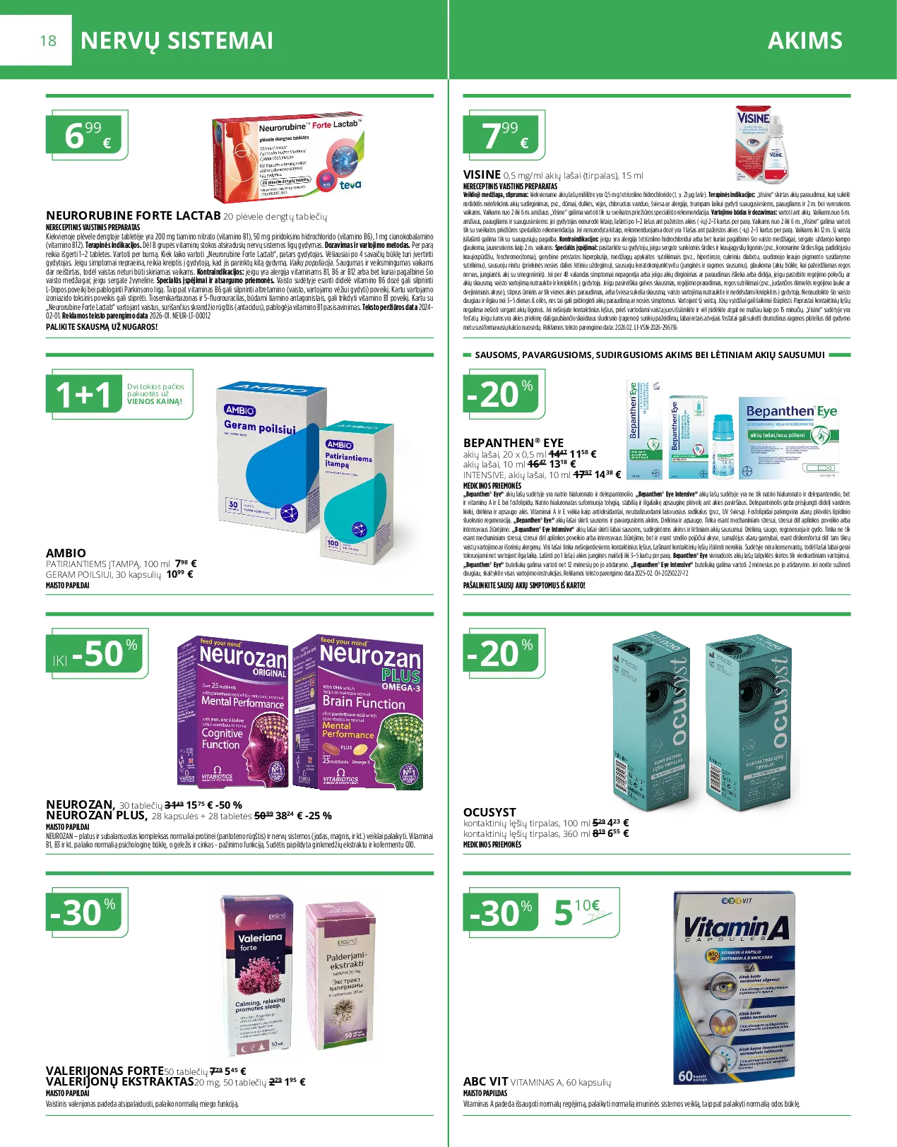 Norfa vaistinės leidinys – 18 psl.