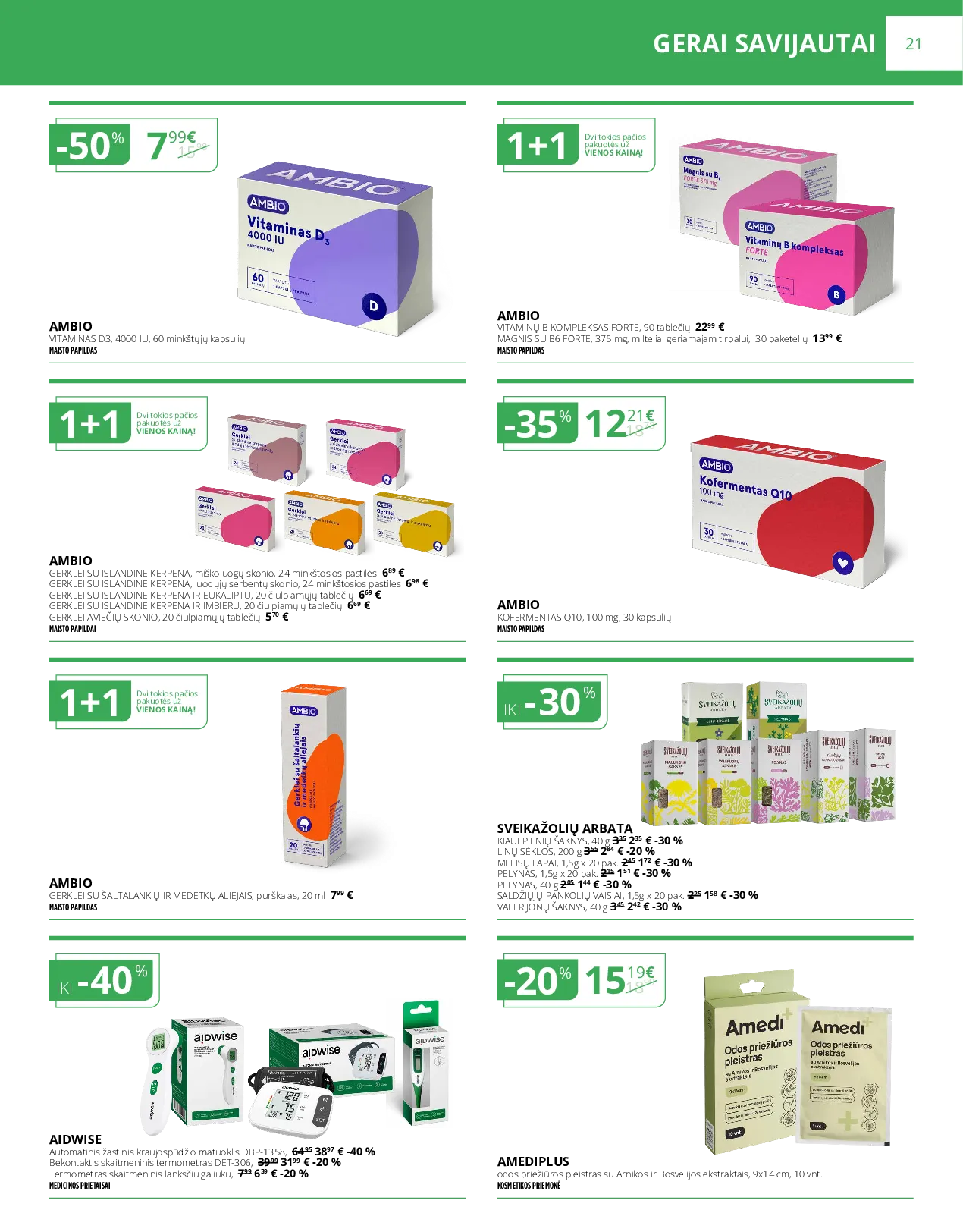 Norfa vaistinės leidinys – 21 psl.