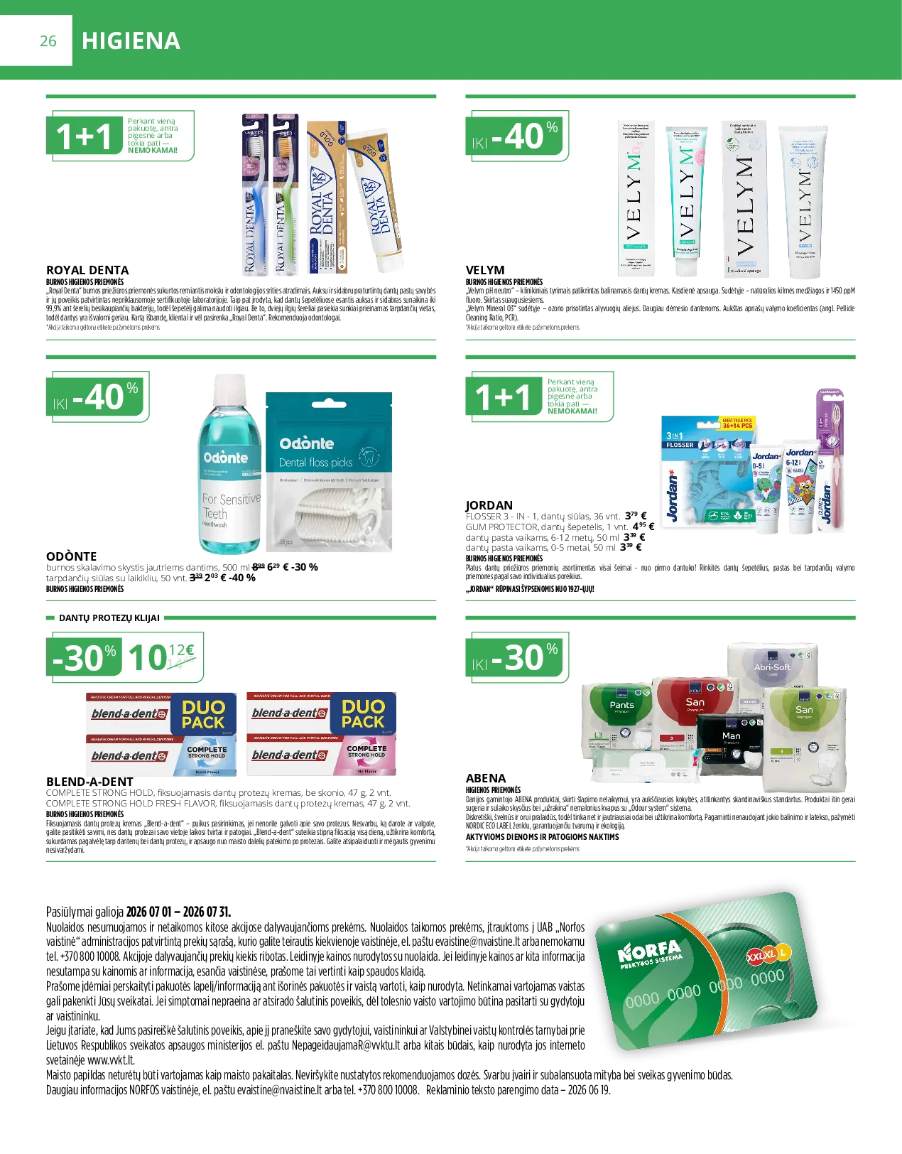 Norfa vaistinės leidinys – 26 psl.