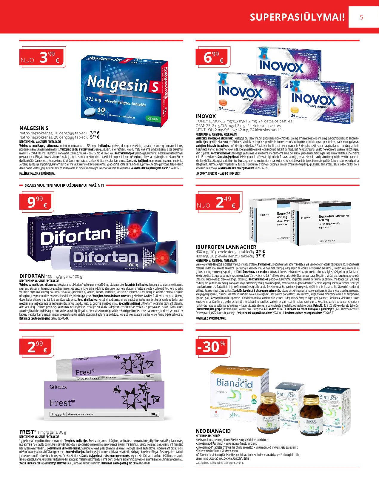 Norfa vaistinės leidinys – 5 psl.