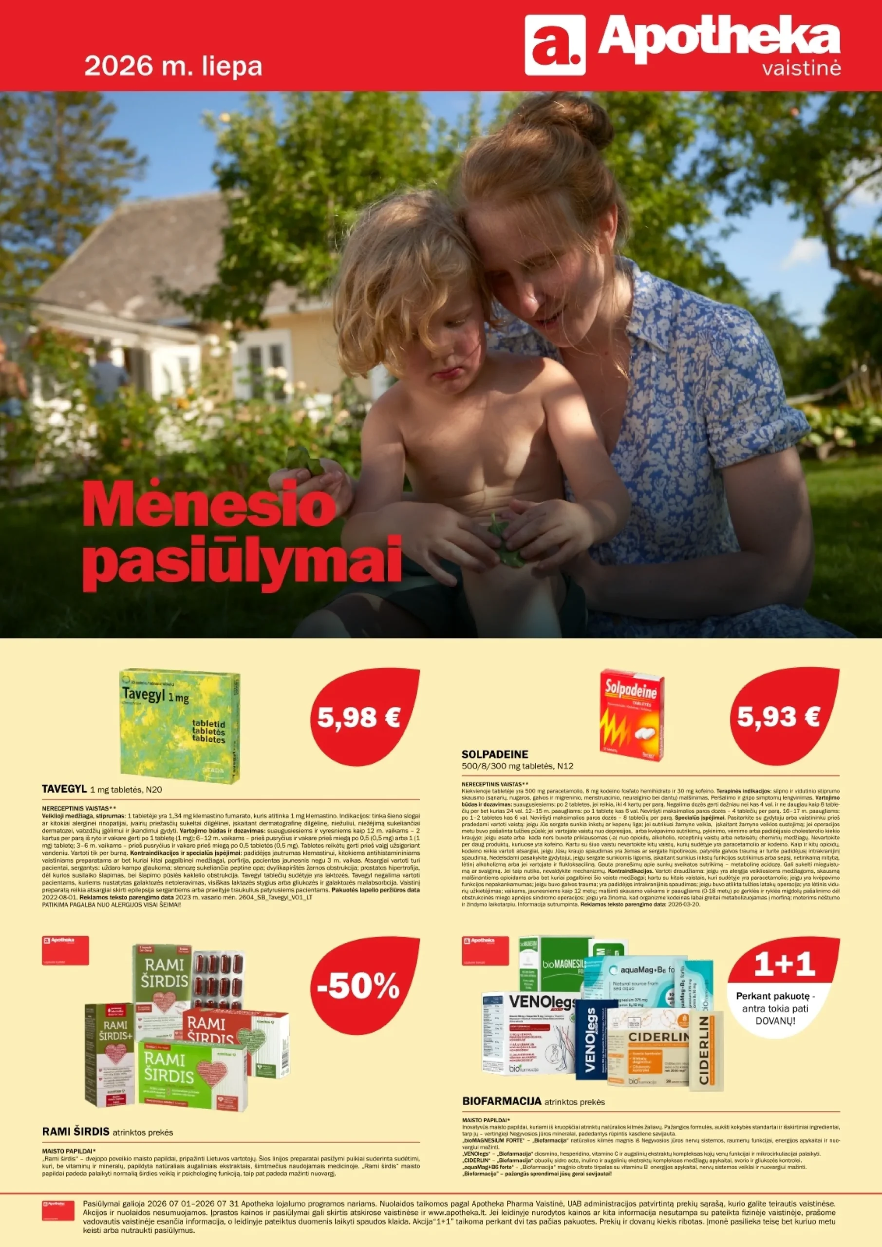 Apotheka leidinys – 1 psl.