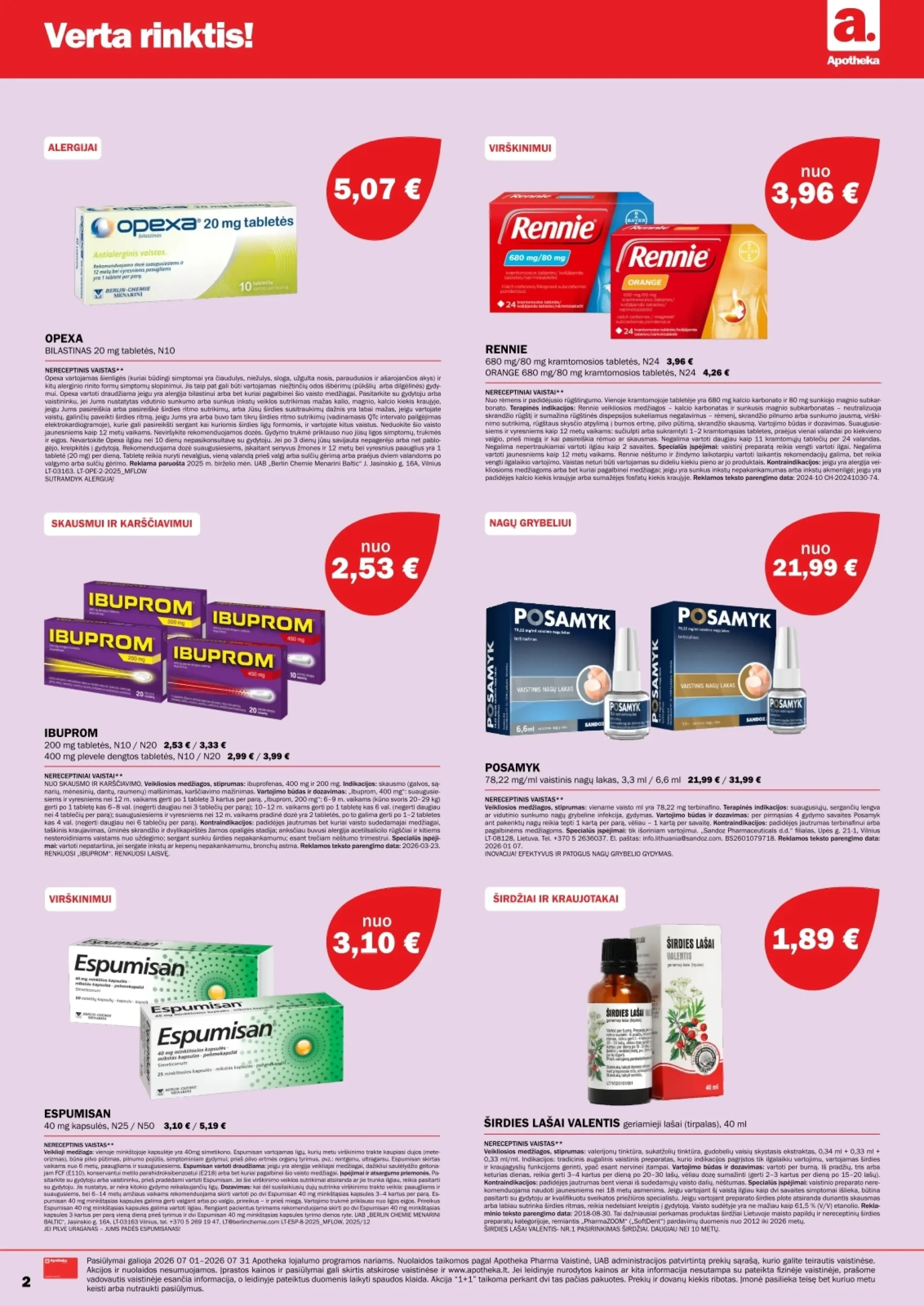 Apotheka leidinys – 2 psl.