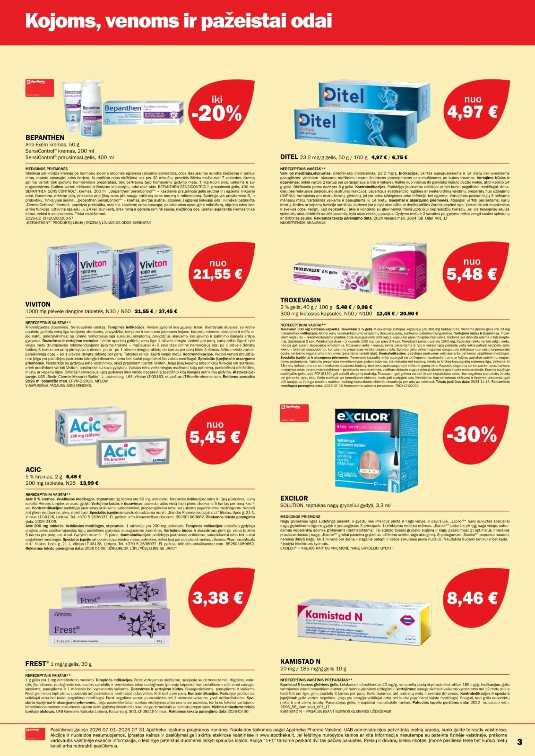 Apotheka leidinys – 3 psl.