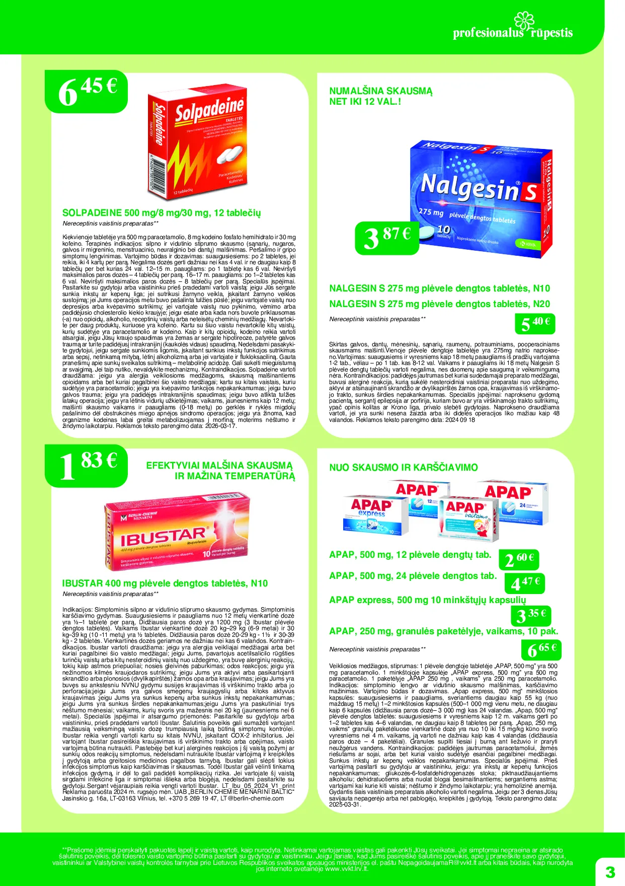 Ramunėlės vaistinės leidinys – 3 psl.