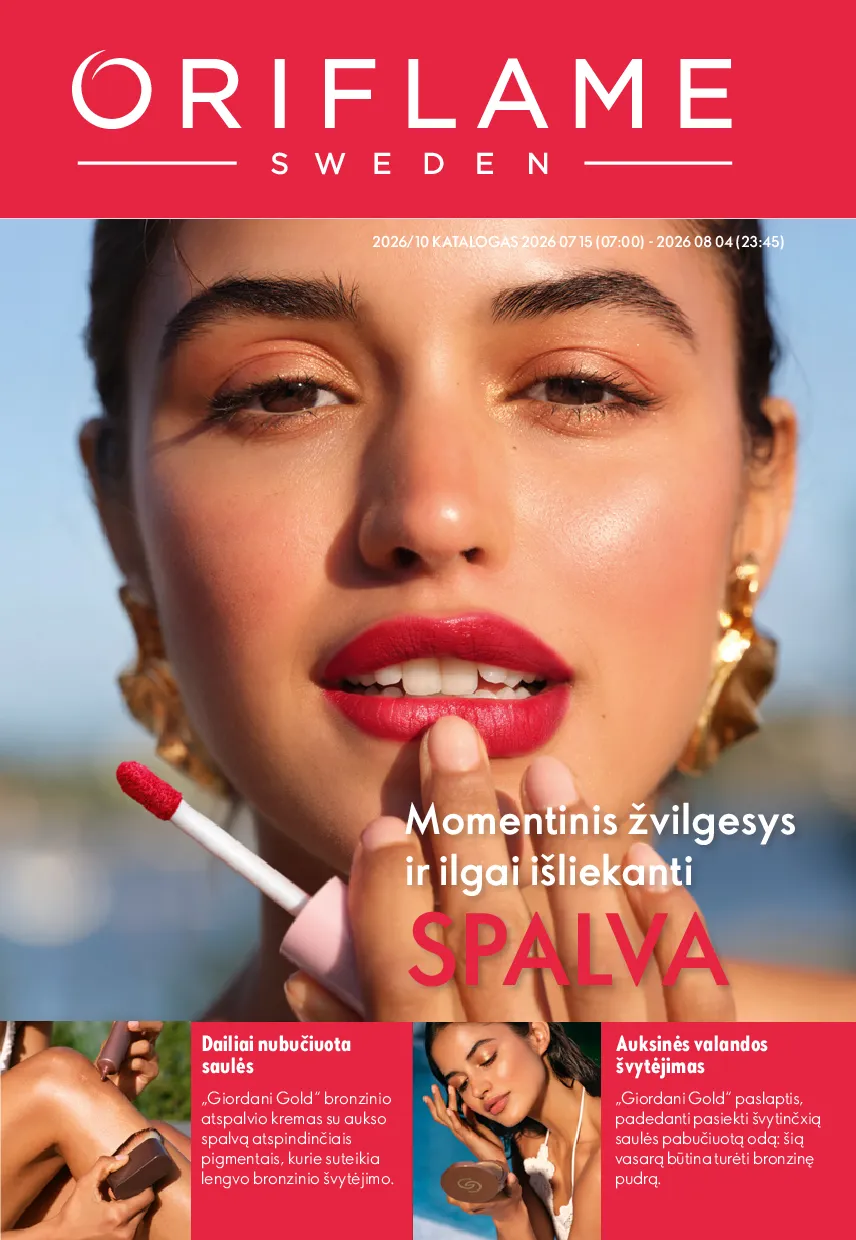 Oriflame katalogas – 1 psl.